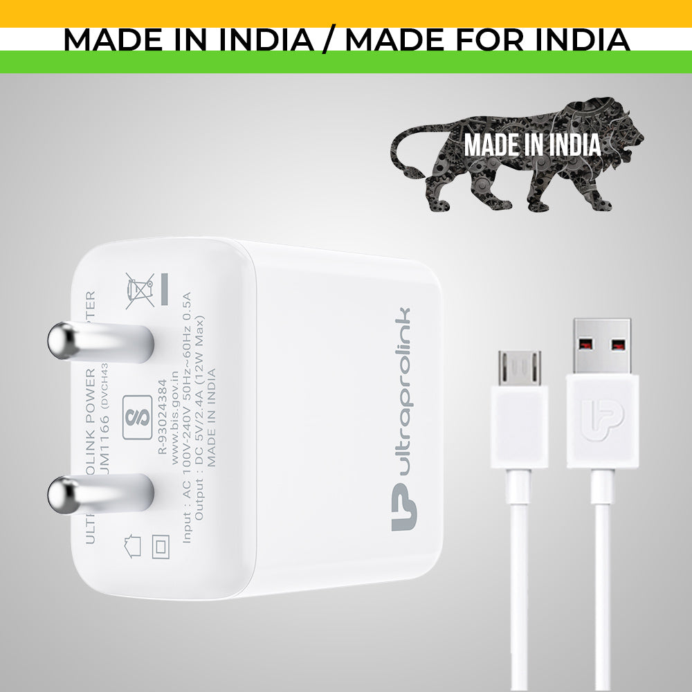 Boost 12M 2.4A/12W Charger + Micro USB Cable UM1166M