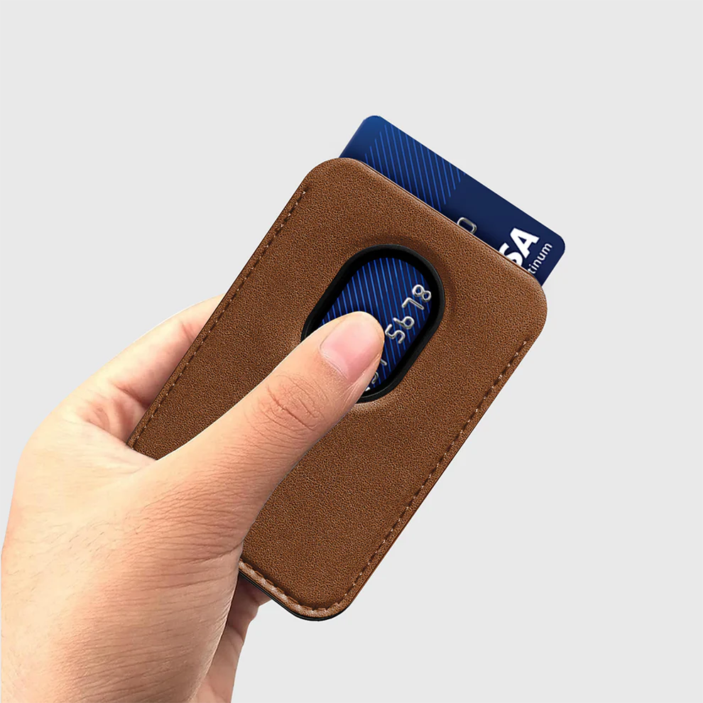 GRIPP MagSafe Wallet Card Holder With Stand - Camel