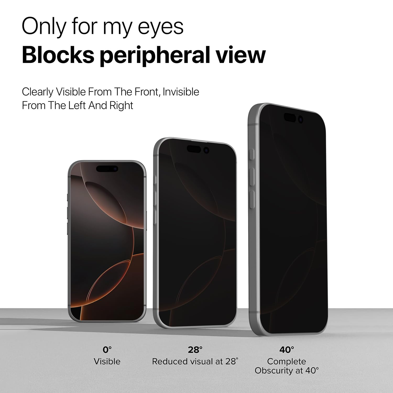 GRIPP Matte Privacy Tempered Glass Screen Protector for iPhone 16 Pro (6.3") Anti Scratch & Anti Spy Glass with 9h Protection, Edge to Edge Full Coverage Screen Guard (Easy Installation) - Black
