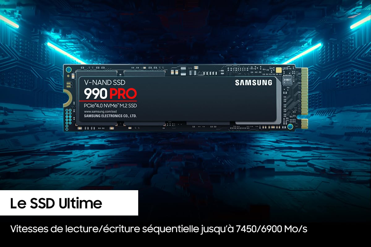 Samsung 990 Pro 1TB PCIe Gen 4 NVMe SSD MZ-V9P1T0BW