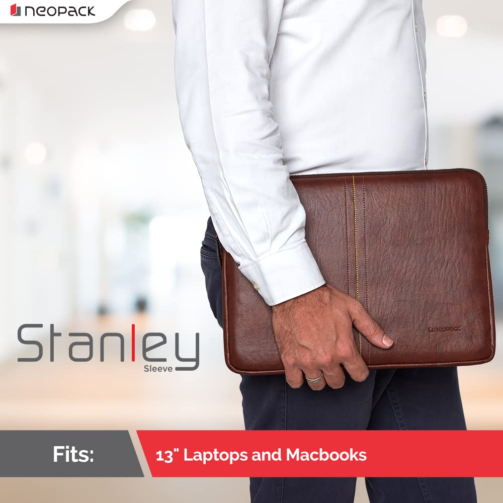 Neopack Stanley Sleeve/Slip Case for 13-13.3" MacBook Air/Pro M3 / M2 / M1 2016-2024, iPad Air/Pro 13" & iPad 12.9" (Brown)
