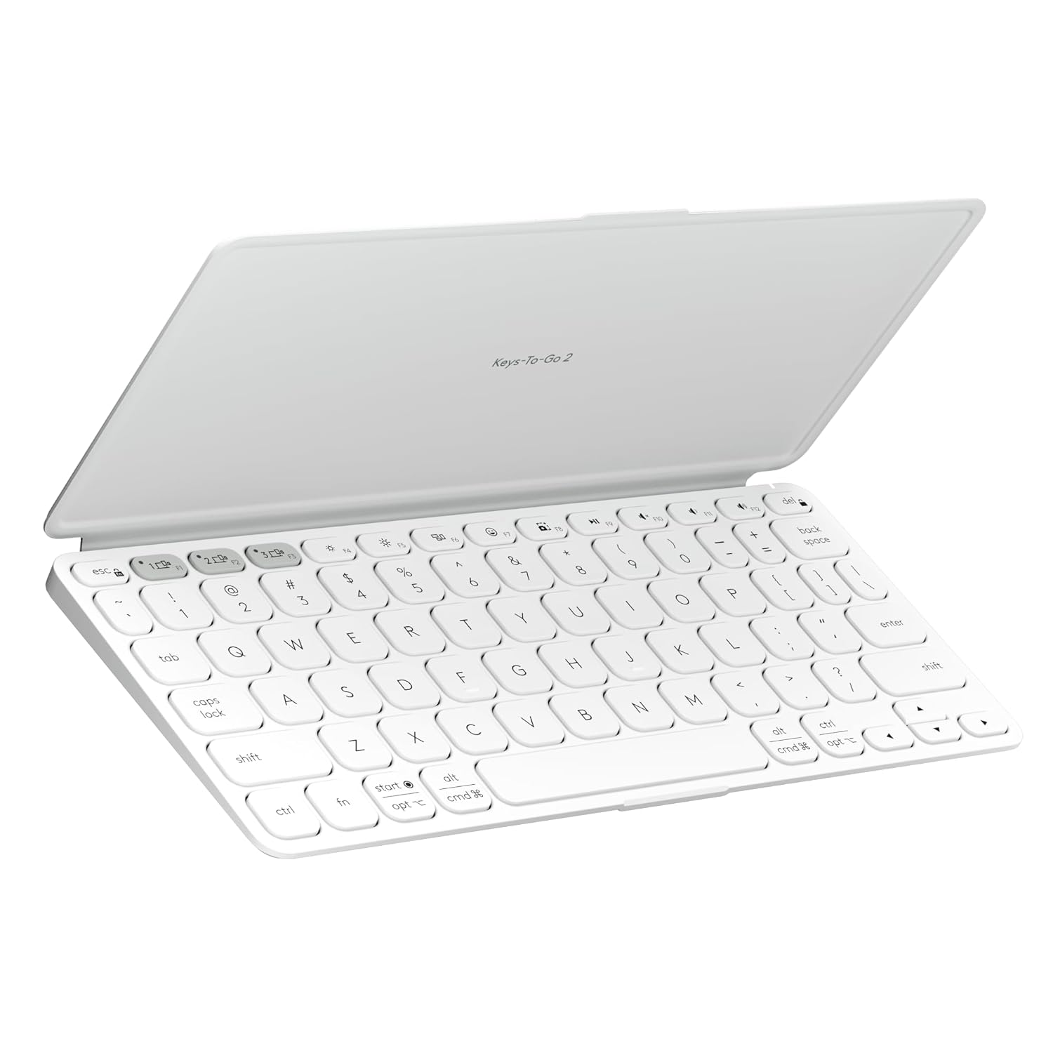 Logitech Keys-to-Go 2 Portable Bluetooth Keyboard for Tablet with Built-in Cover, Slim and Compact Wireless Keyboard for Windows, Android, Linux, iPad, iPhone, Mac, Apple TV - Graphite