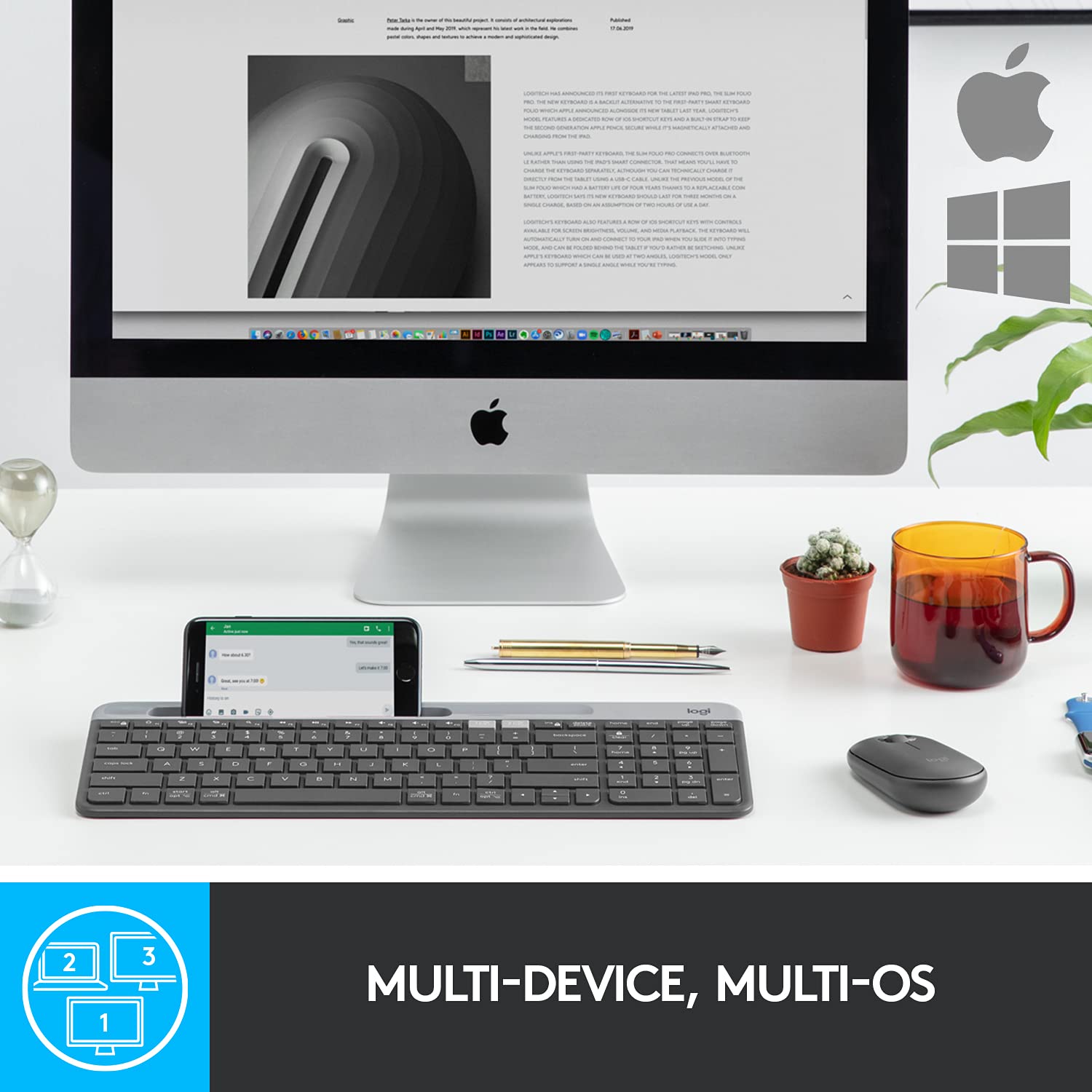 Logitech Keyboard K580 Wireless Multi Device