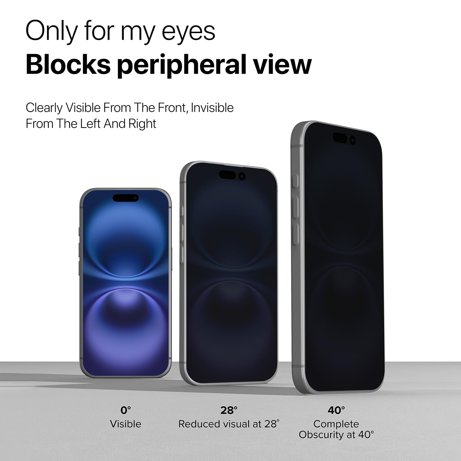 GRIPP Matte Privacy Tempered Glass Screen Protector for iPhone 16 Pro (6.3") Anti Scratch & Anti Spy Glass with 9h Protection, Edge to Edge Full Coverage Screen Guard (Easy Installation) - Black