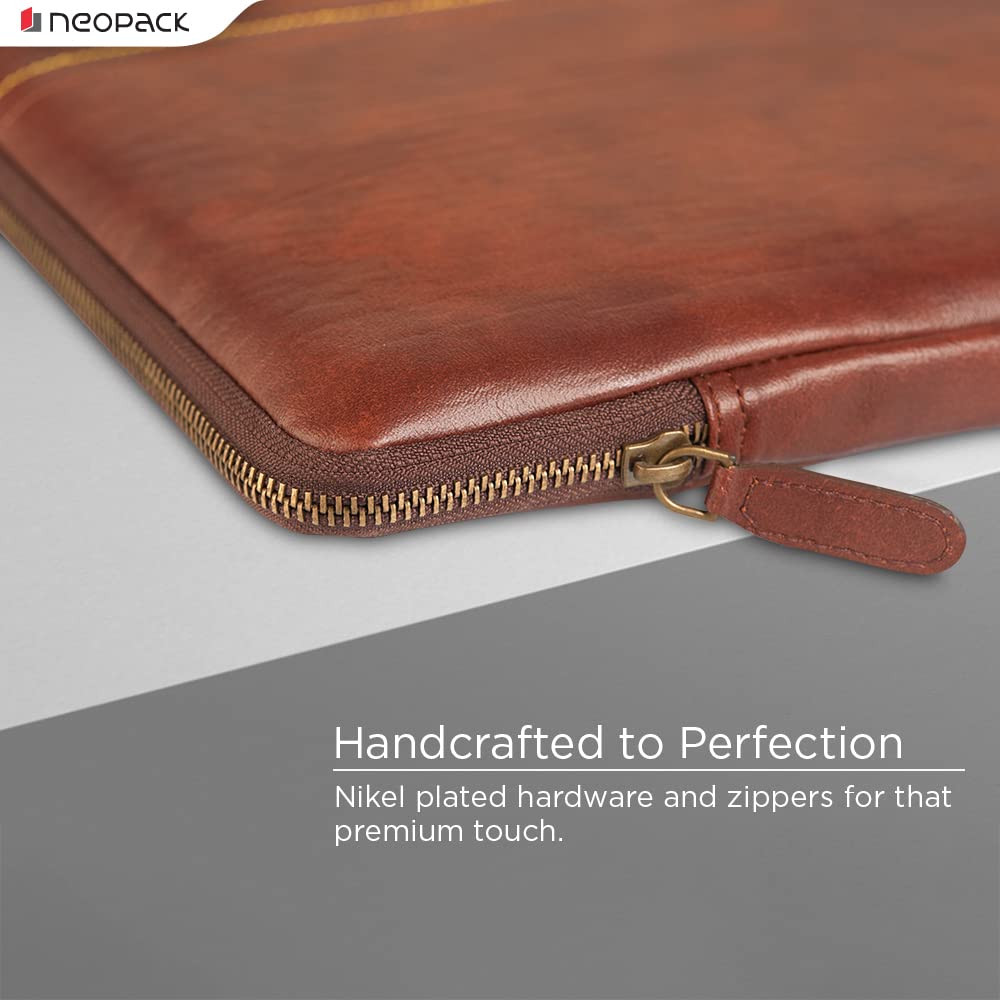 Neopack Stanley Sleeve/Slip Case for 13-13.3" MacBook Air/Pro M3 / M2 / M1 2016-2024, iPad Air/Pro 13" & iPad 12.9" (Brown)