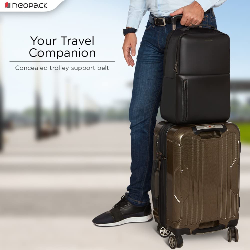 Neopack Vault Professional Backpack for 15" Laptops & 16.2" Macbooks (Black)