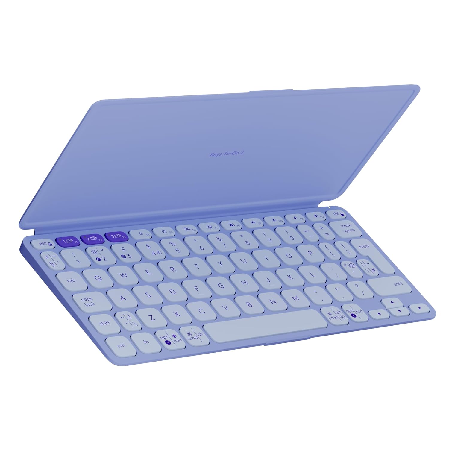 Logitech Keys-to-Go 2 Portable Bluetooth Keyboard for Tablet with Built-in Cover, Slim and Compact Wireless Keyboard for Windows, Android, Linux, iPad, iPhone, Mac, Apple TV - Graphite