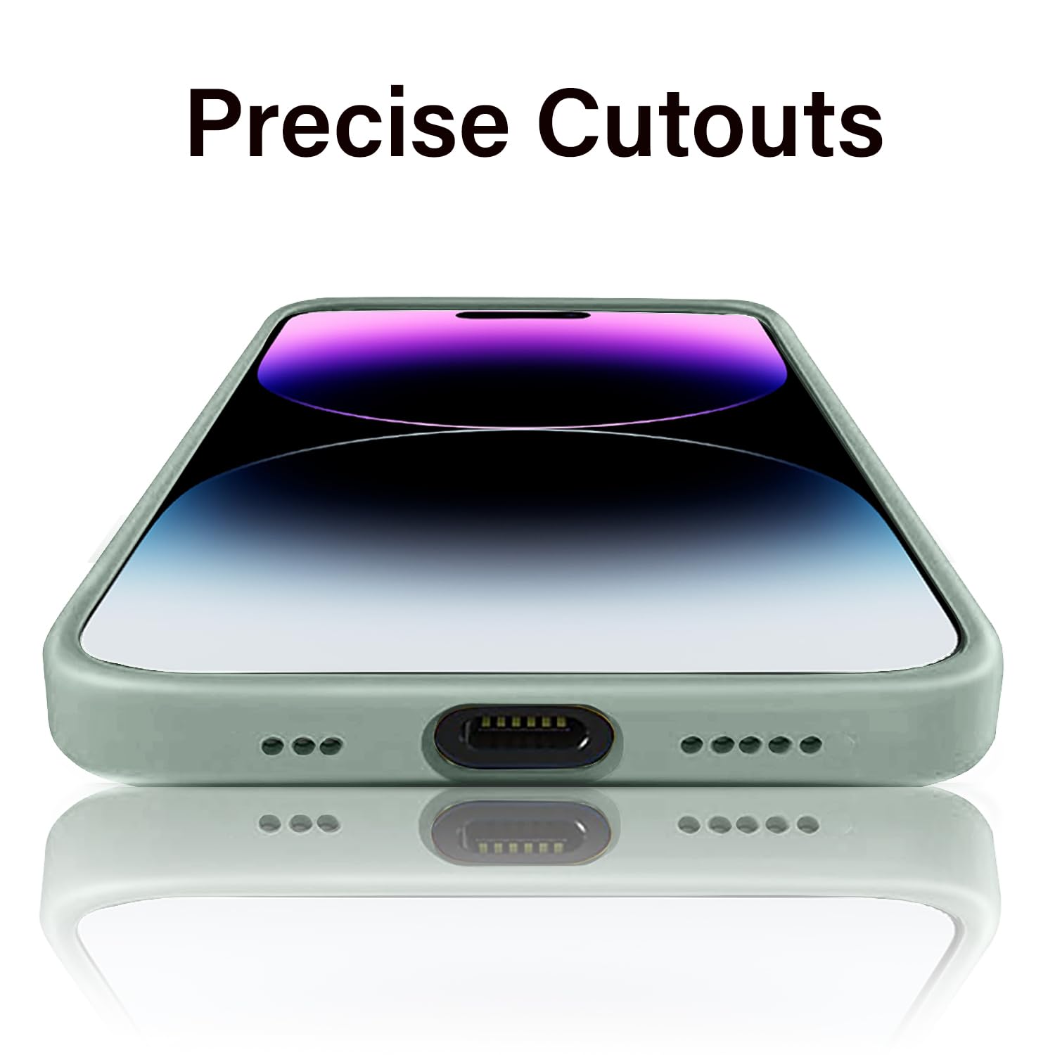 GRIPP® Rubon with Mag-Safe Slim-Fit Case Compatible with iPhone 14 Pro (6.1") Lightweight Matte Texture Liquid Silicone Soft Touch Material with 360-Degree Protection Back Cover - Beige