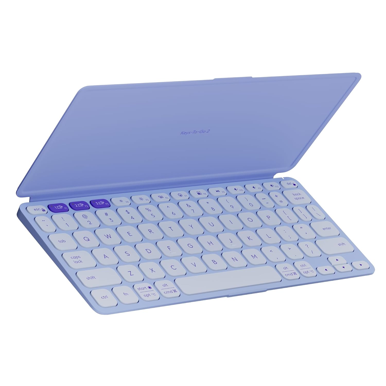 Logitech Keys-to-Go 2 Portable Bluetooth Keyboard for Tablet with Built-in Cover, Slim and Compact Wireless Keyboard for Windows, Android, Linux, iPad, iPhone, Mac, Apple TV - Graphite
