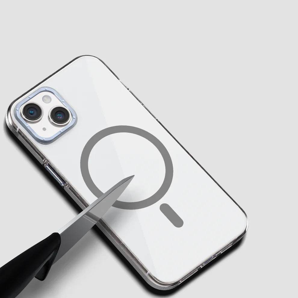 GRIPP Raigor Apple iPhone 15 with MagSafe Case - Clear/Grey