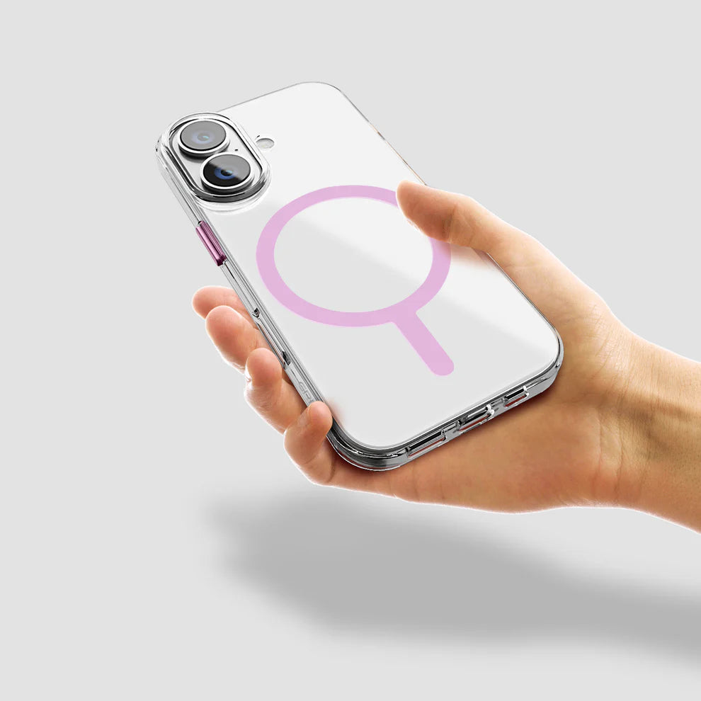 GRIPP Clear Xtreme Apple iPhone 16 with MagSafe Case - Pink