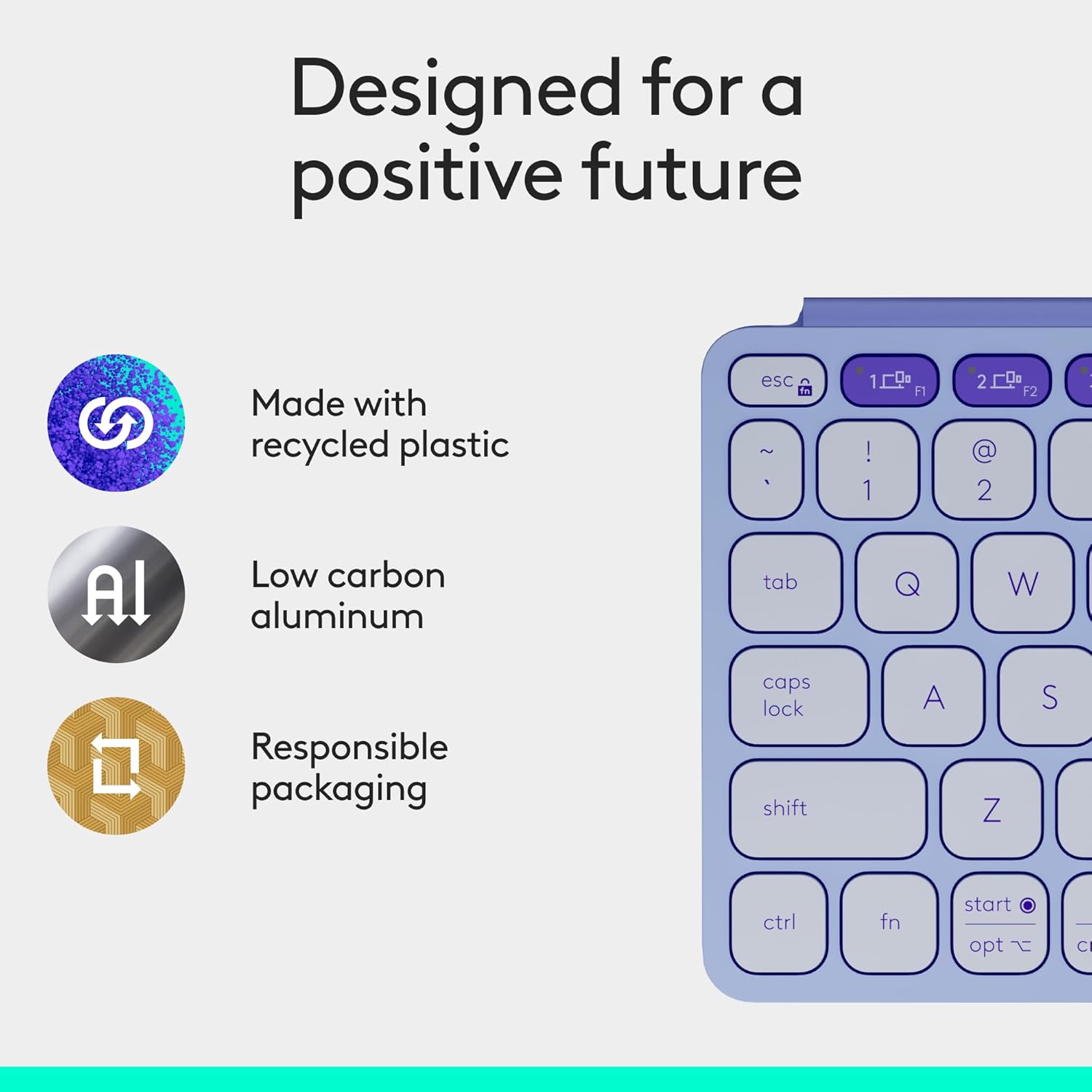 Logitech Keys-to-Go 2 Portable Bluetooth Keyboard for Tablet with Built-in Cover, Slim and Compact Wireless Keyboard for Windows, Android, Linux, iPad, iPhone, Mac, Apple TV - Graphite