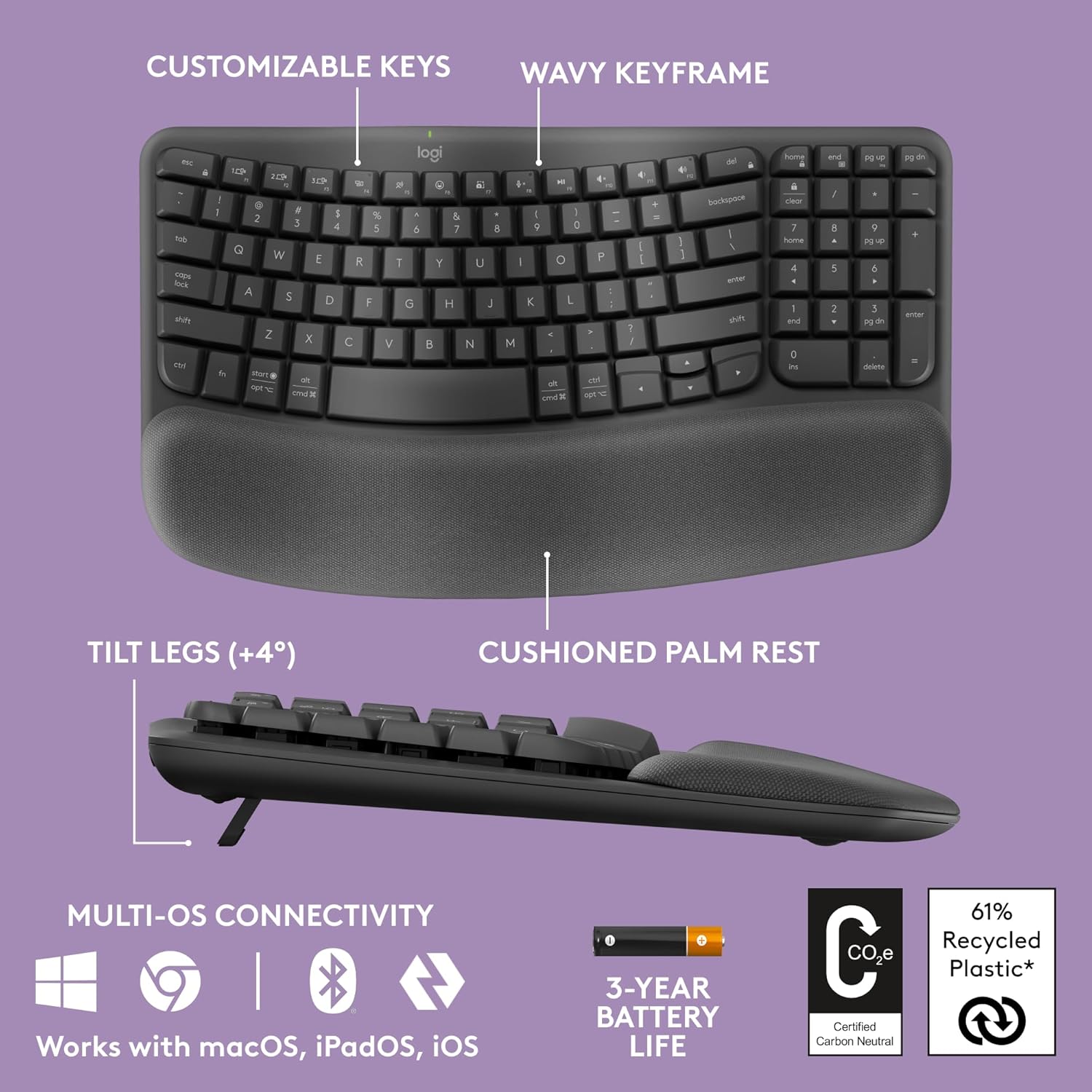 Logitech Wave Keys Wireless Keyboard