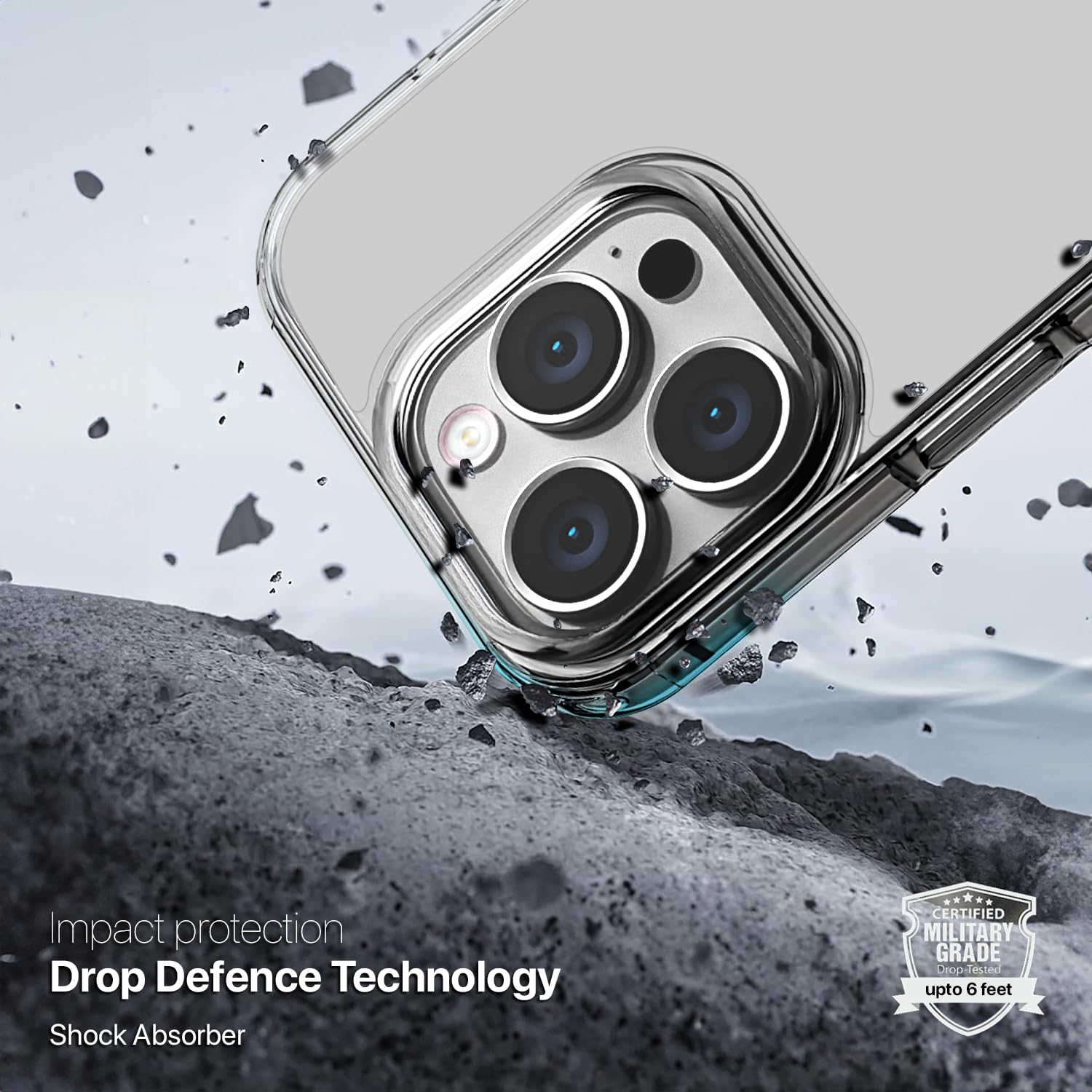 GRIPP Clear Case for iPhone 16 Pro Max (6.9") 2024 | 6ft Drop-Tested with D30 Technology, Anti-Yellowing, Anti-Slip, Lightweight, Shock-Proof & Impact Resistant Bumper Transparent Back Cover - Clear