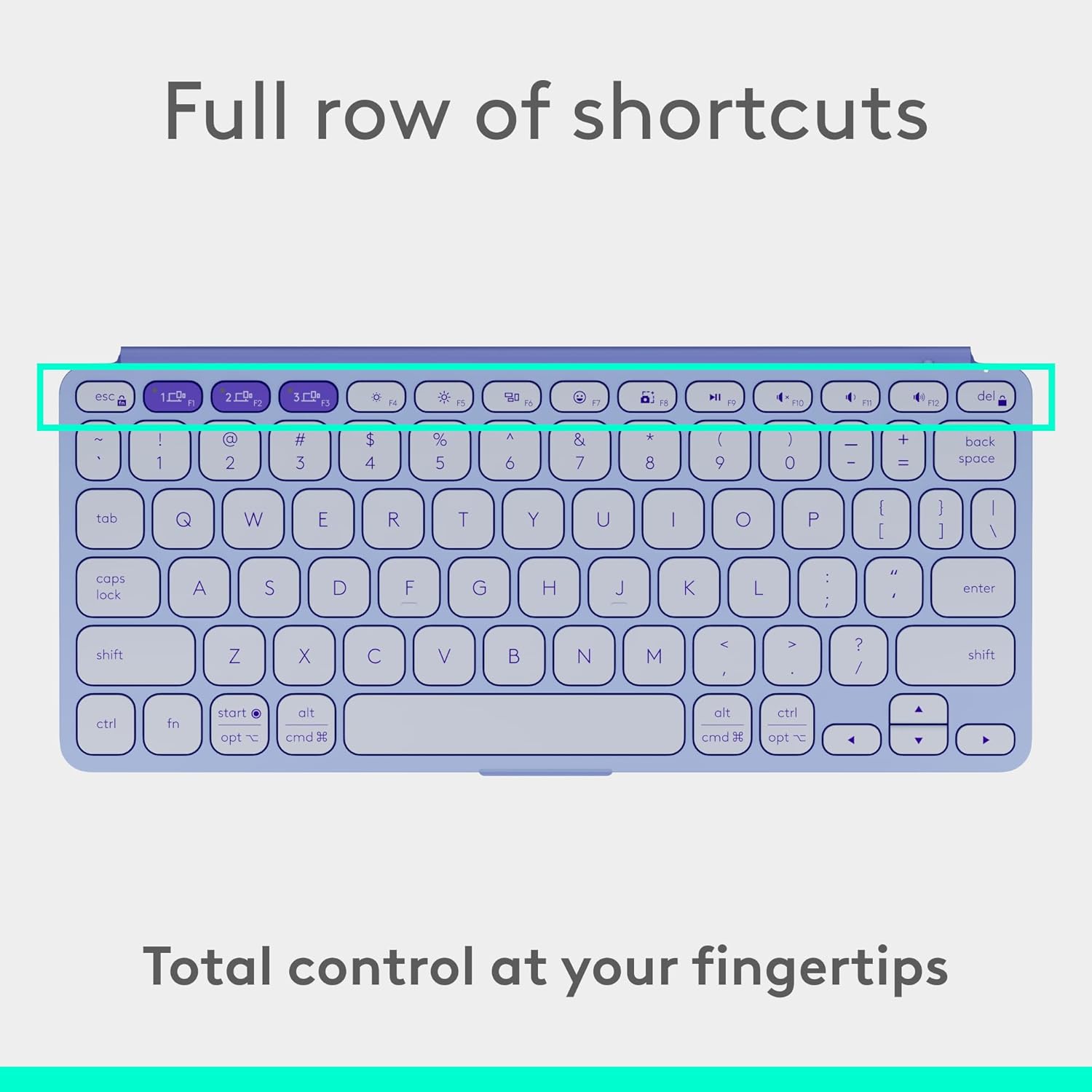 Logitech Keys-to-Go 2 Portable Bluetooth Keyboard for Tablet with Built-in Cover, Slim and Compact Wireless Keyboard for Windows, Android, Linux, iPad, iPhone, Mac, Apple TV - Graphite