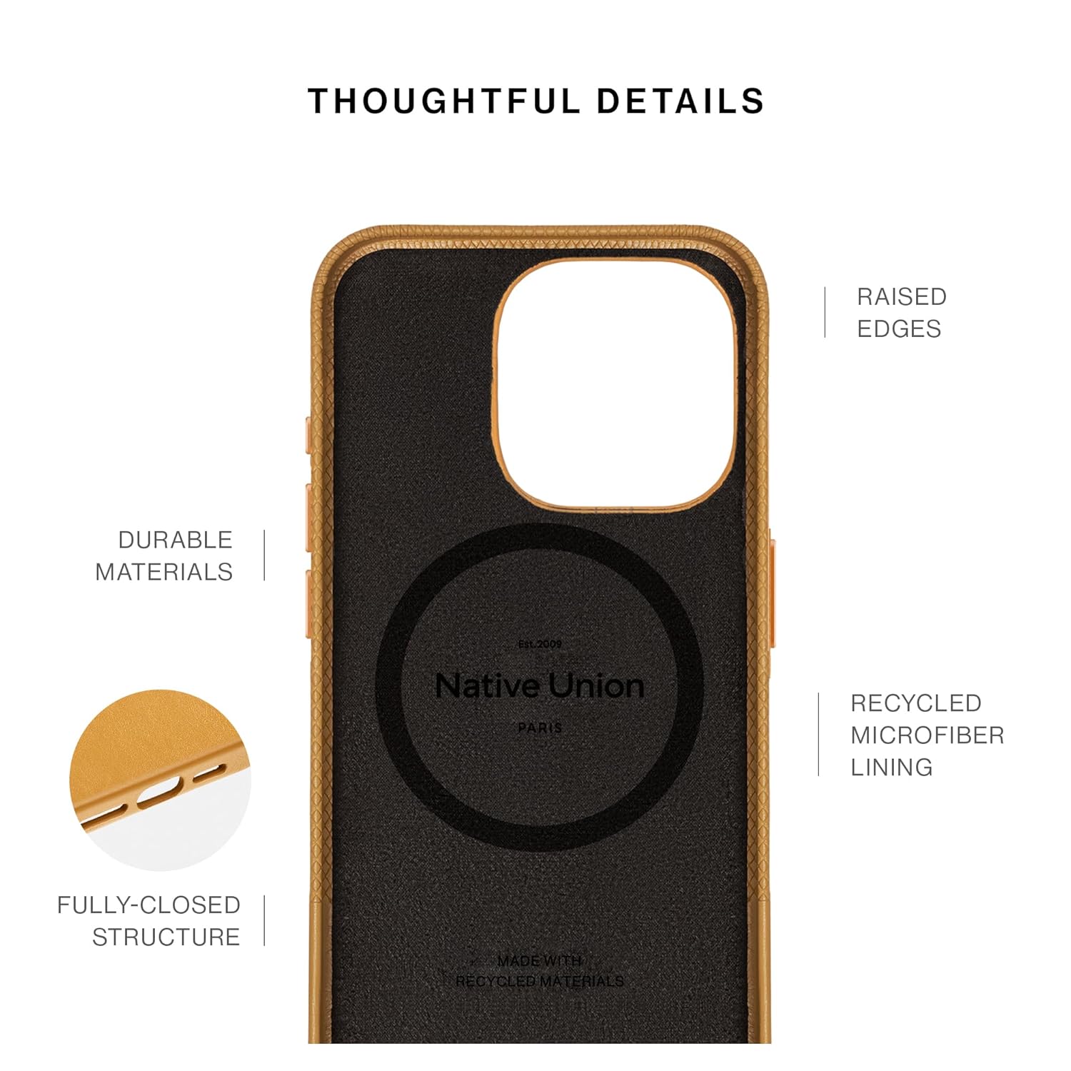 NATIVE UNION (RE)CLASSIC CASE FOR IPHONE 16 PRO KRAFT