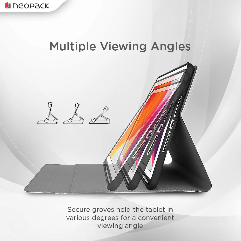 Neopack Keyboard Folio Case With Trackpad For IPad 10.2", Fits: All Gen. (Black)