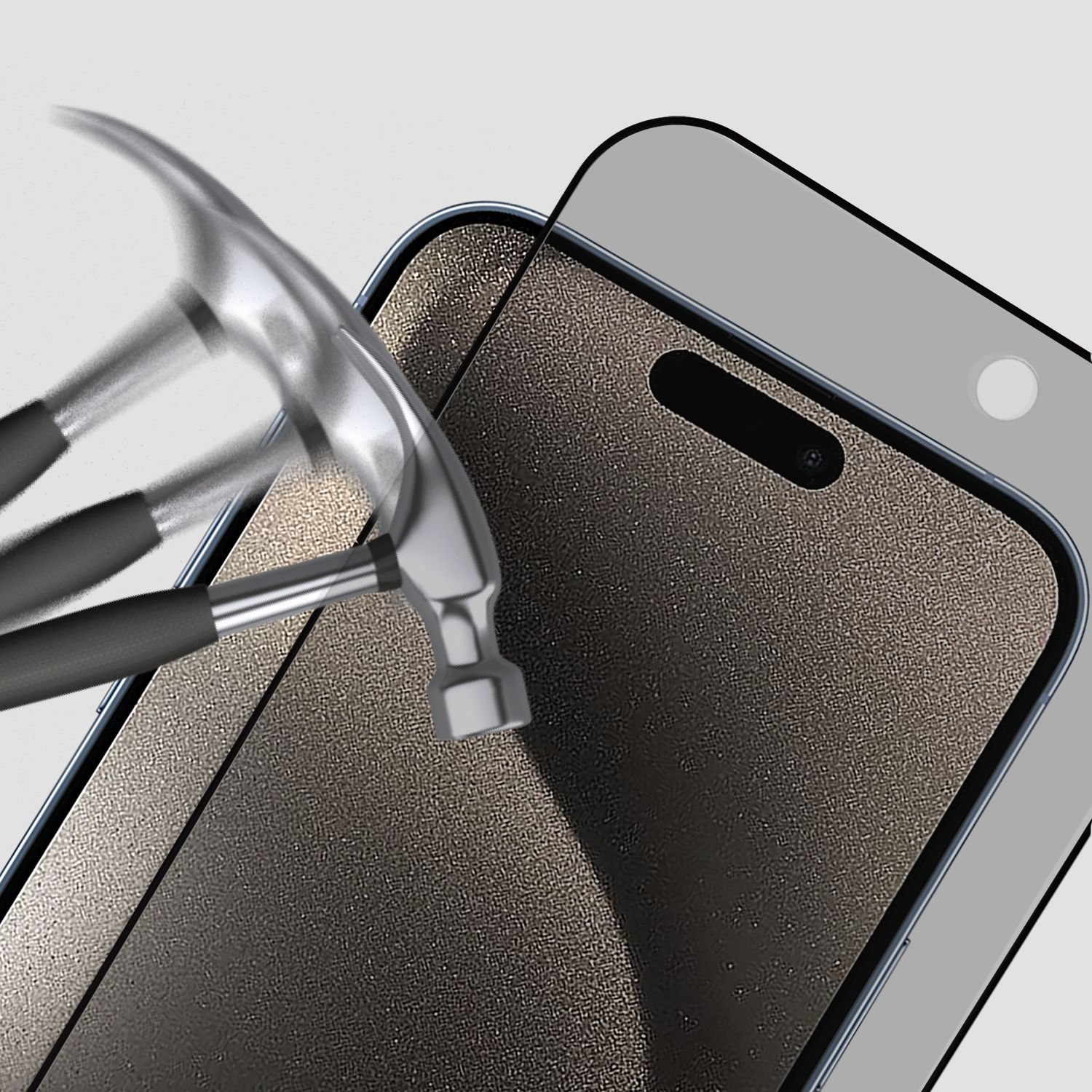 GRIPP Privacy Tempered Glass for Apple iPhone 15 Pro