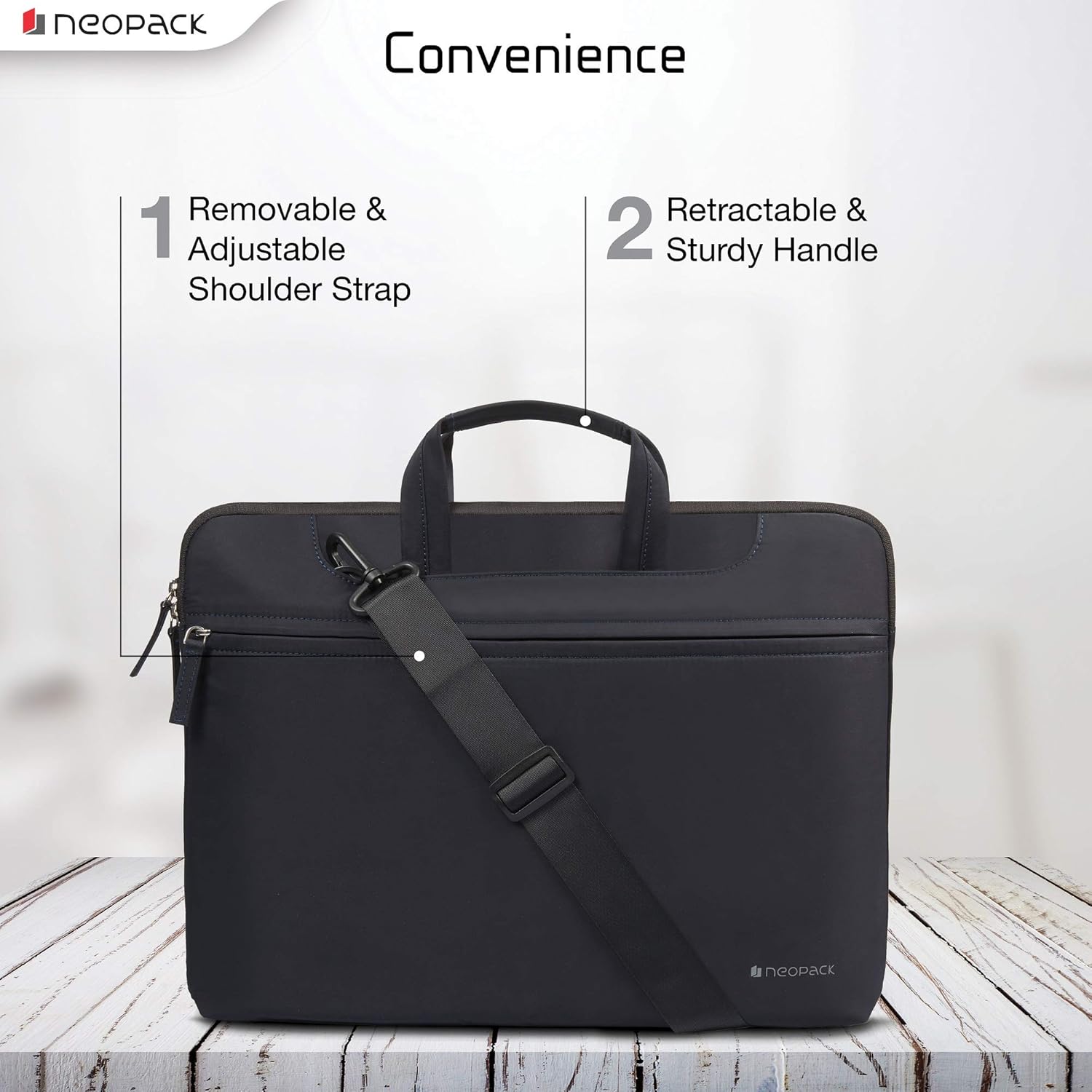 Neopack Svelte Sleeve/Laptop Bag for All 13 Inch Laptops and 13.3 Inch MacBook Pro/Air (Navy Blue)