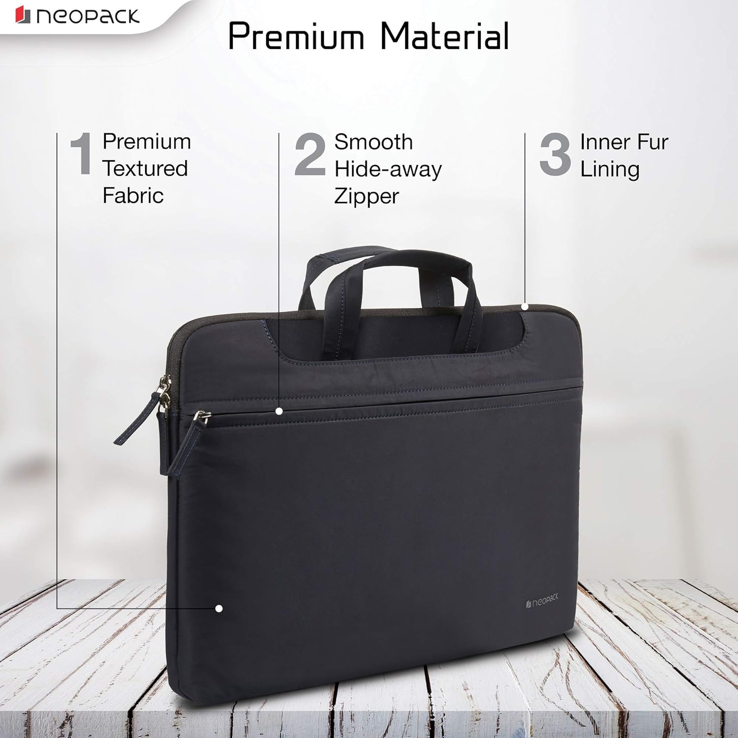 Neopack Svelte Sleeve/Laptop Bag for All 13 Inch Laptops and 13.3 Inch MacBook Pro/Air (Navy Blue)