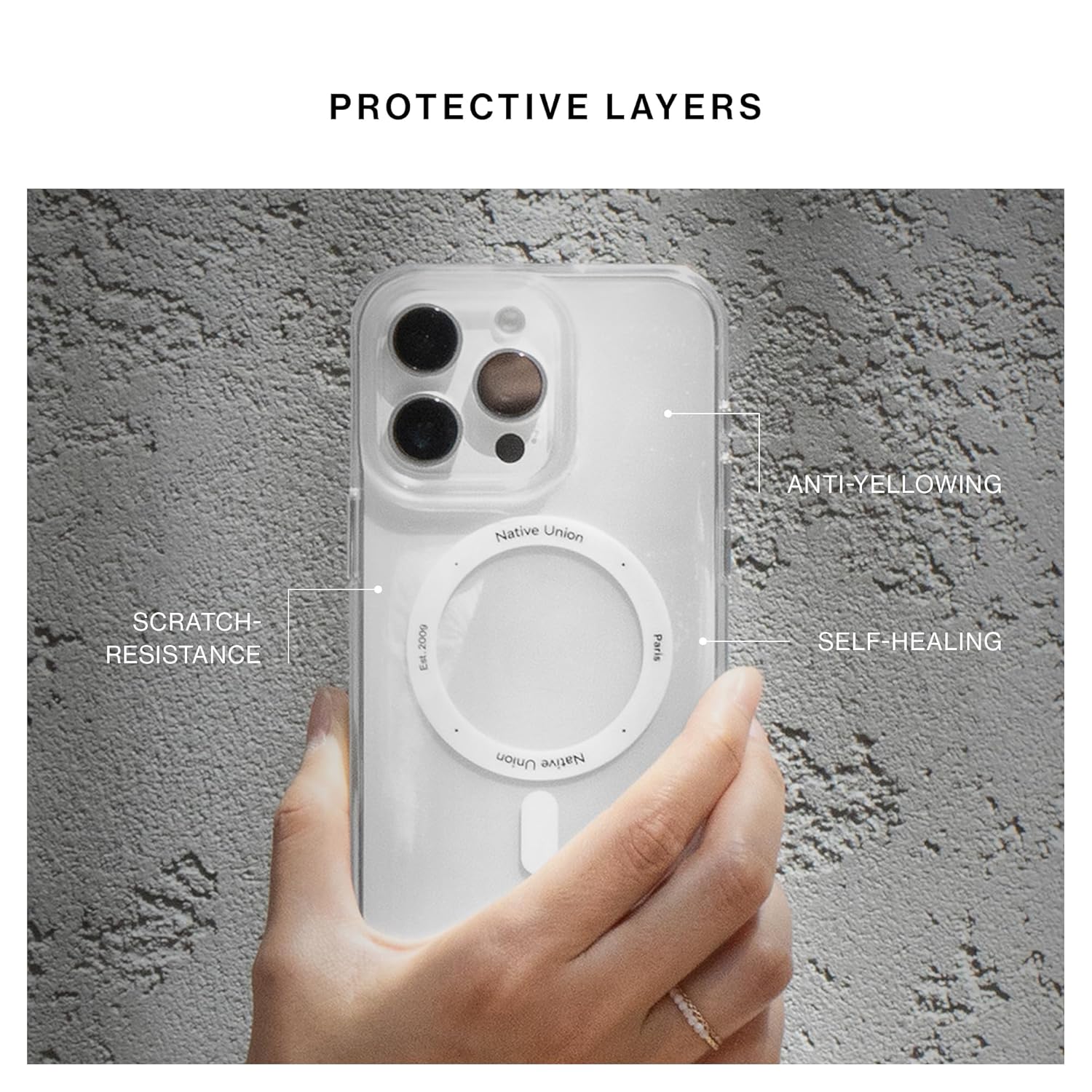 NATIVE UNION (RE)CLEAR CASE FOR IPHONE 16 PRO TRANSPARENT