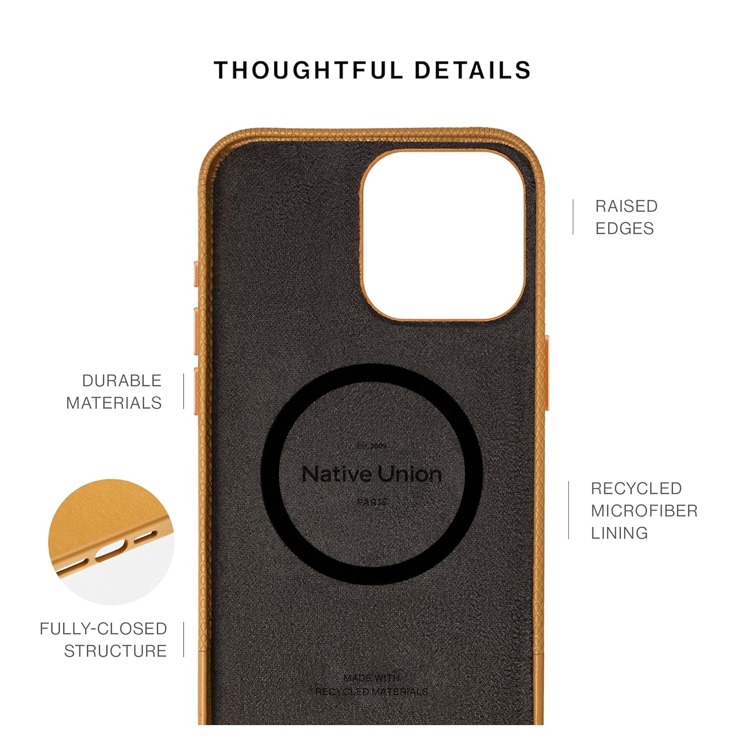 NATIVE UNION (RE)CLASSIC CASE FOR IPHONE 16 PRO MAX KRAFT