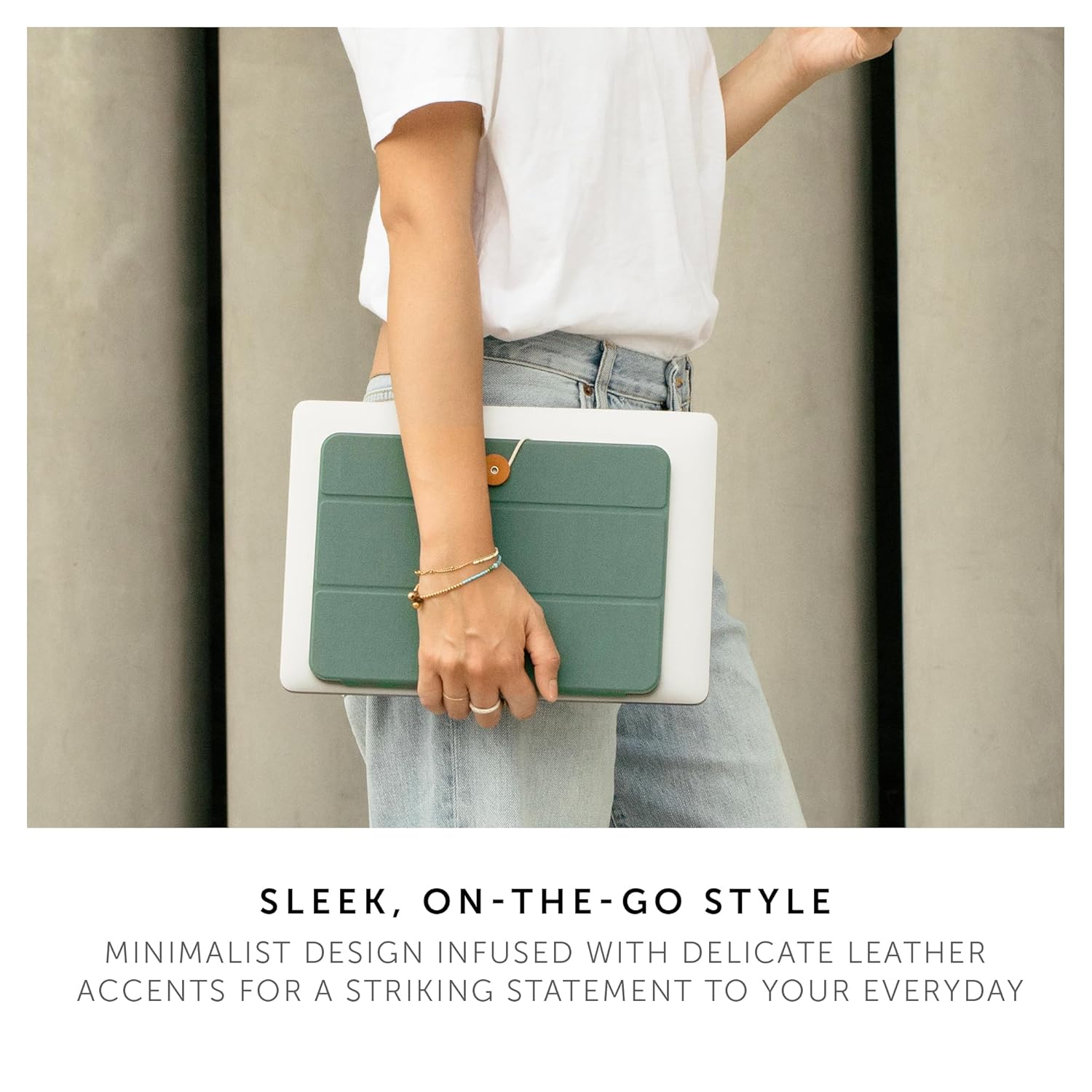 Native Union Folio for iPad Pro (12.9”) The Minimalist iPad Folio with a Button-and-String Design. Slate Green