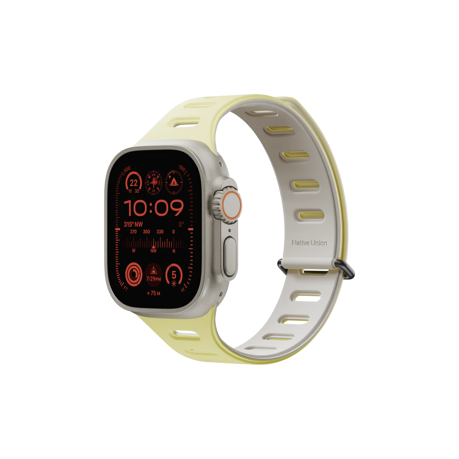 "ACTIVE WATCH BAND FOR APPLE WATCH ULTRA 42/44/45/49MM-LEMON/SANDSTONE"
