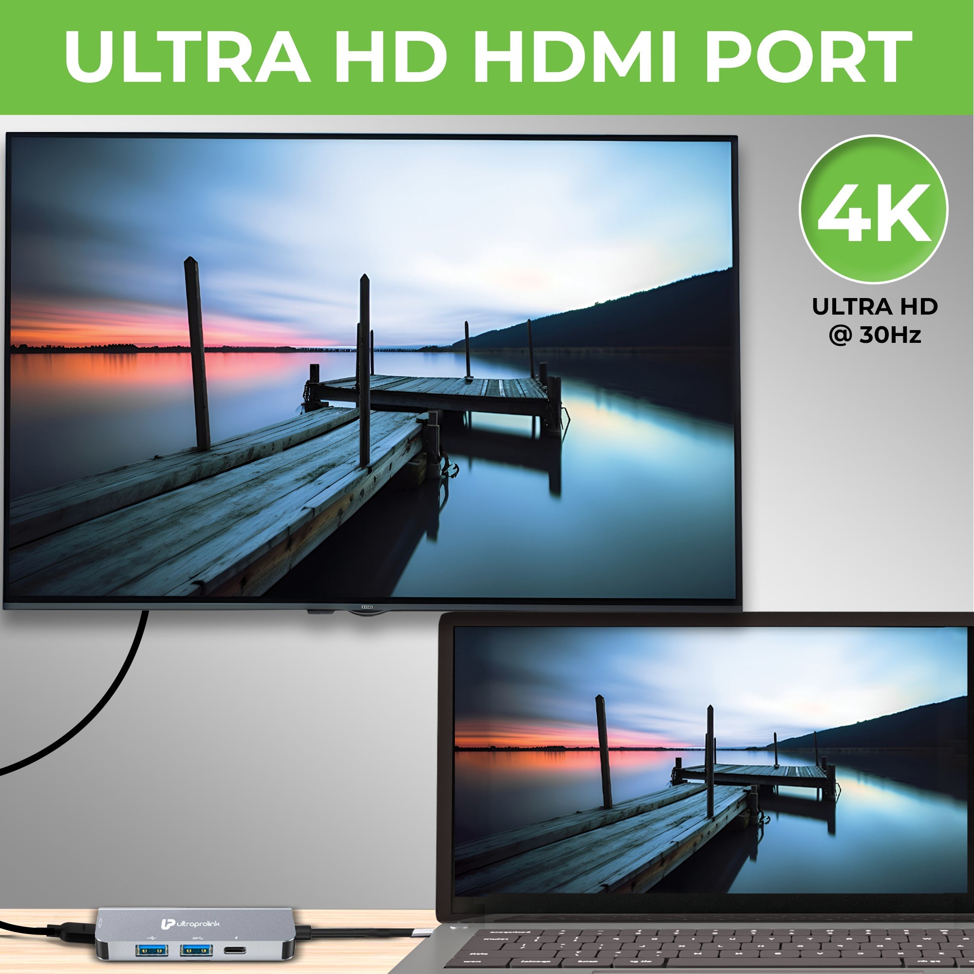 Smart Hub 4 USB Type 4 in 1 Docking Station UL1206