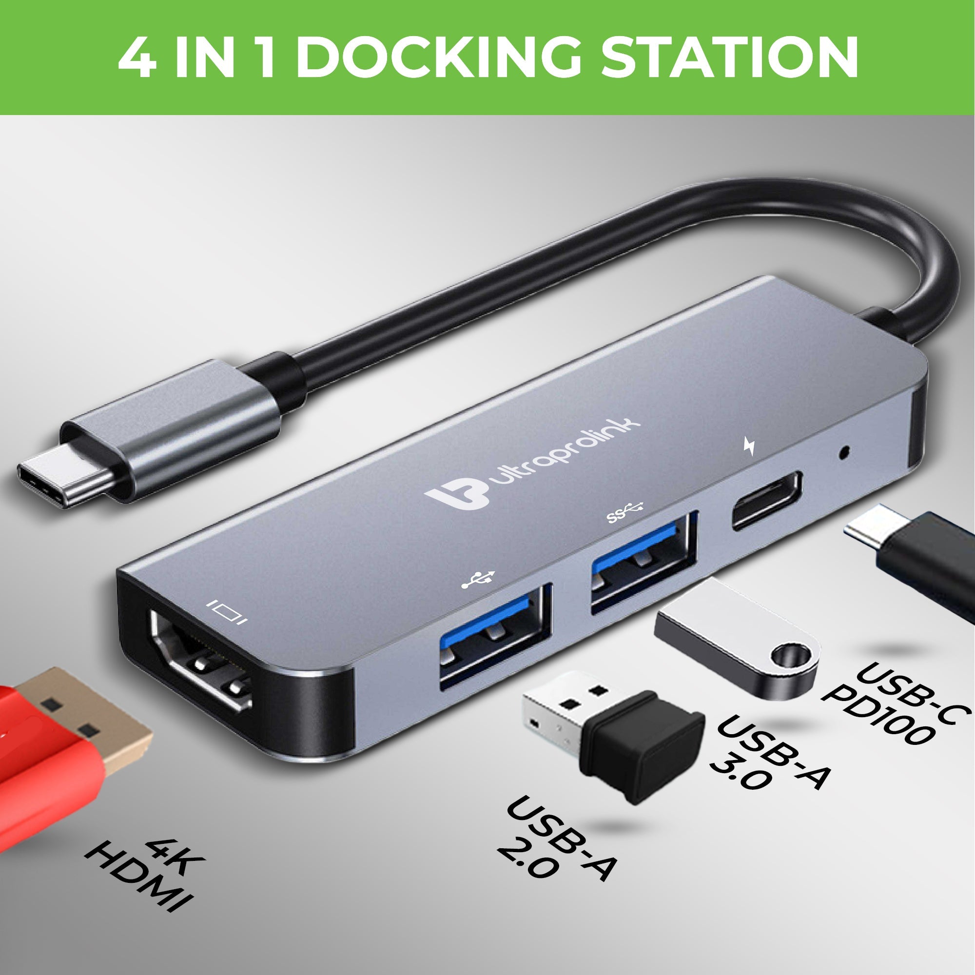 Smart Hub 4 USB Type 4 in 1 Docking Station UL1206