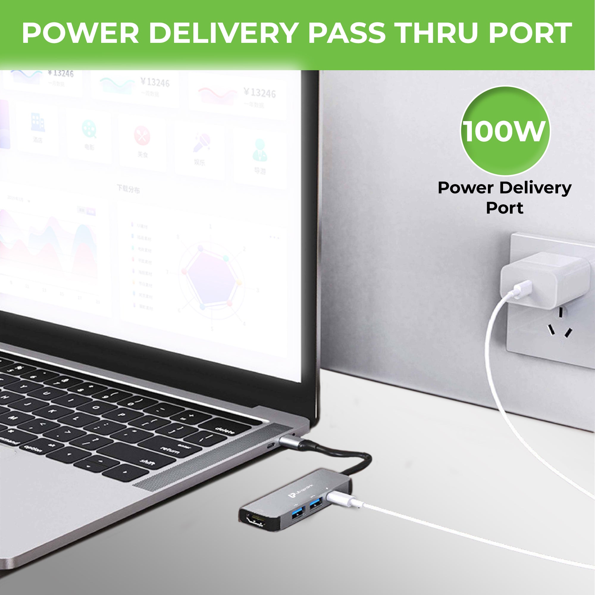 Smart Hub 4 USB Type 4 in 1 Docking Station UL1206