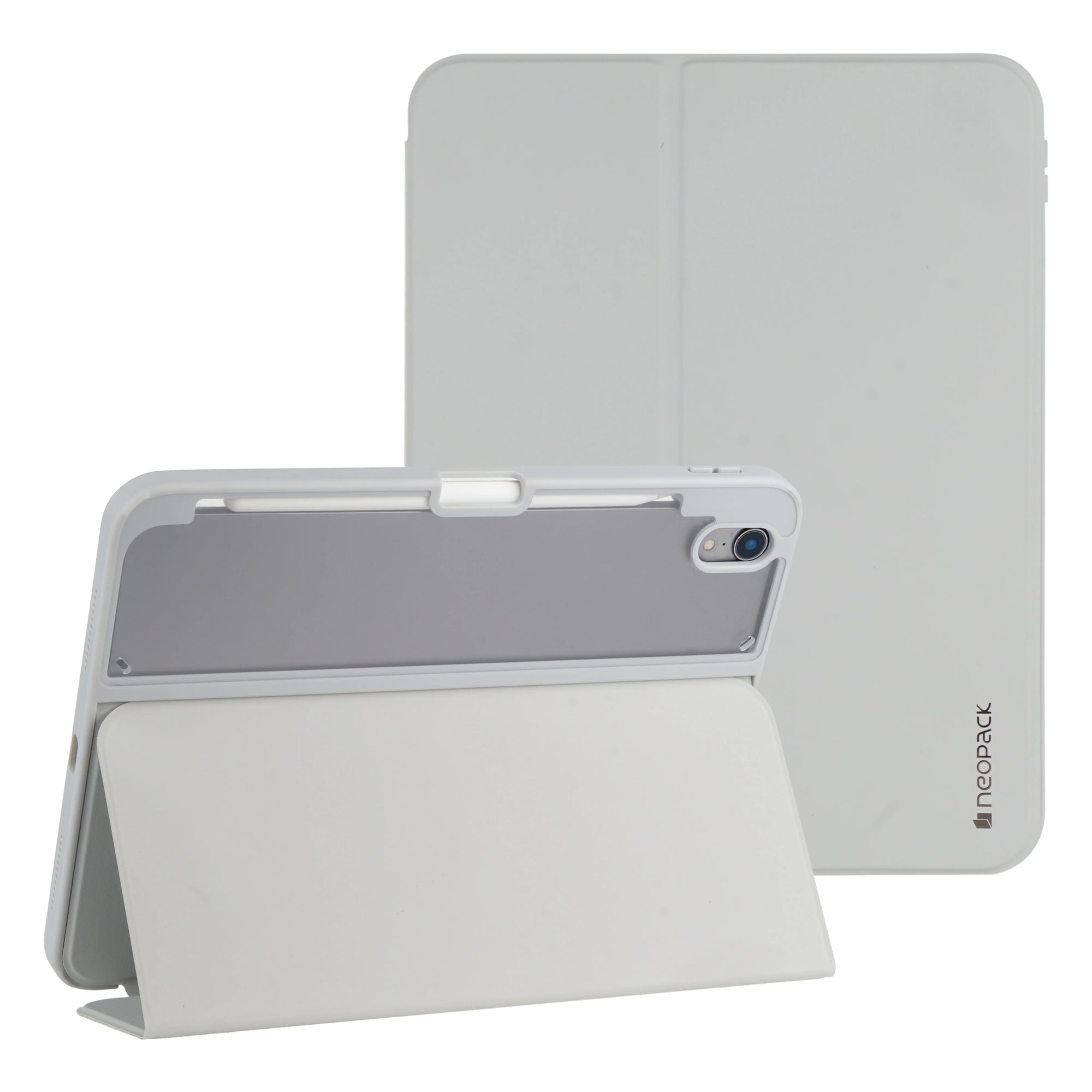 Neopack Vista Case With Apple Pencil Holder For IPad 10.9", Fits: 10th Gen & IPad 11", Fits: 11th Gen. 2025 Model (Grey)