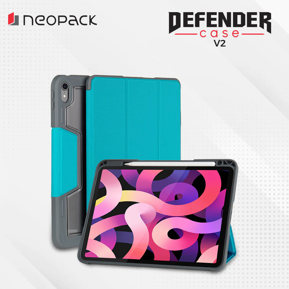Drop Tested Defender Case With Pencil Holder For IPad Air 11 2024 M2 & 2025 M3 Models / IPad Air 10.9, Fits 4th & 5th Gen. (Green)