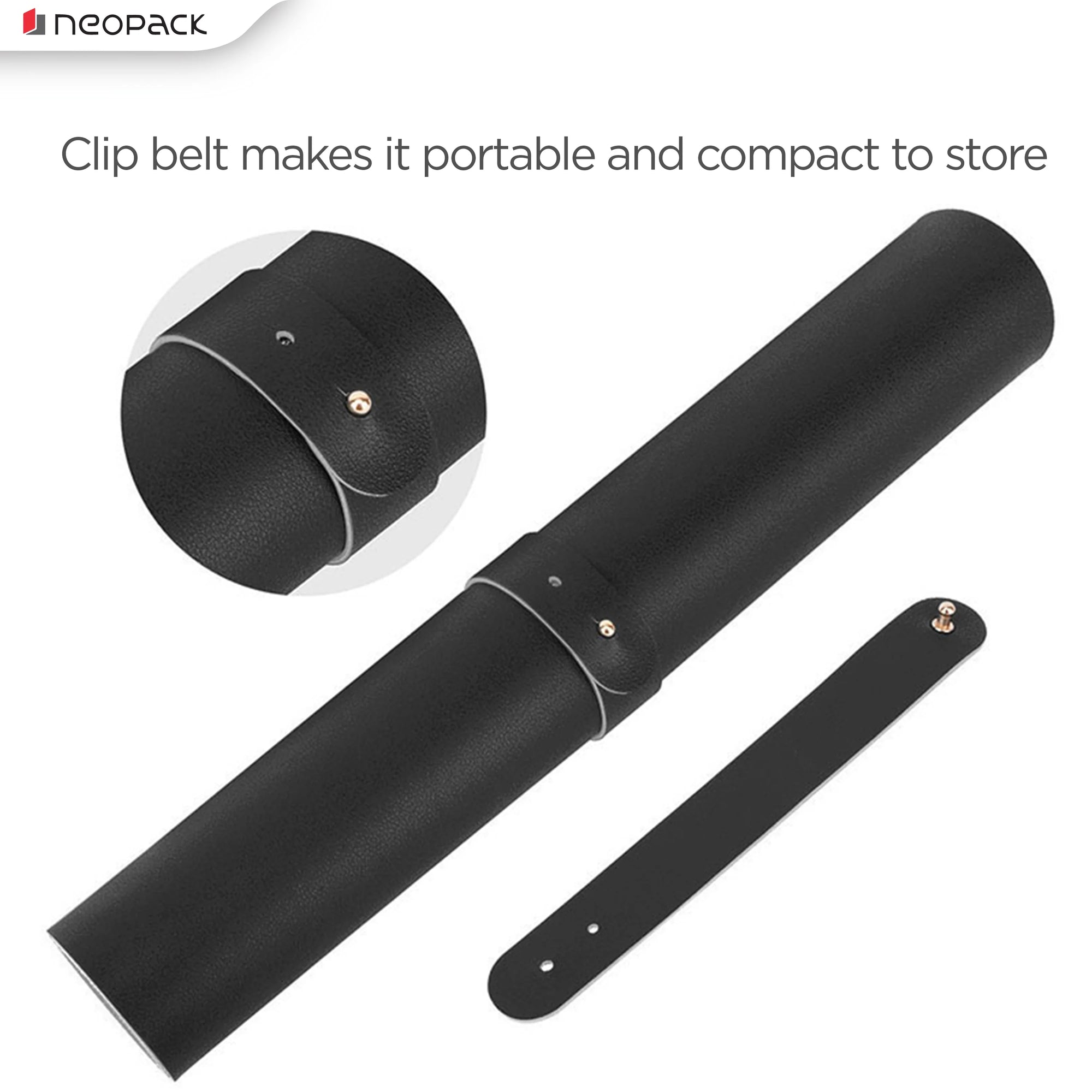 Neopack Deskmat With Double Sided PU (Black / Grey)