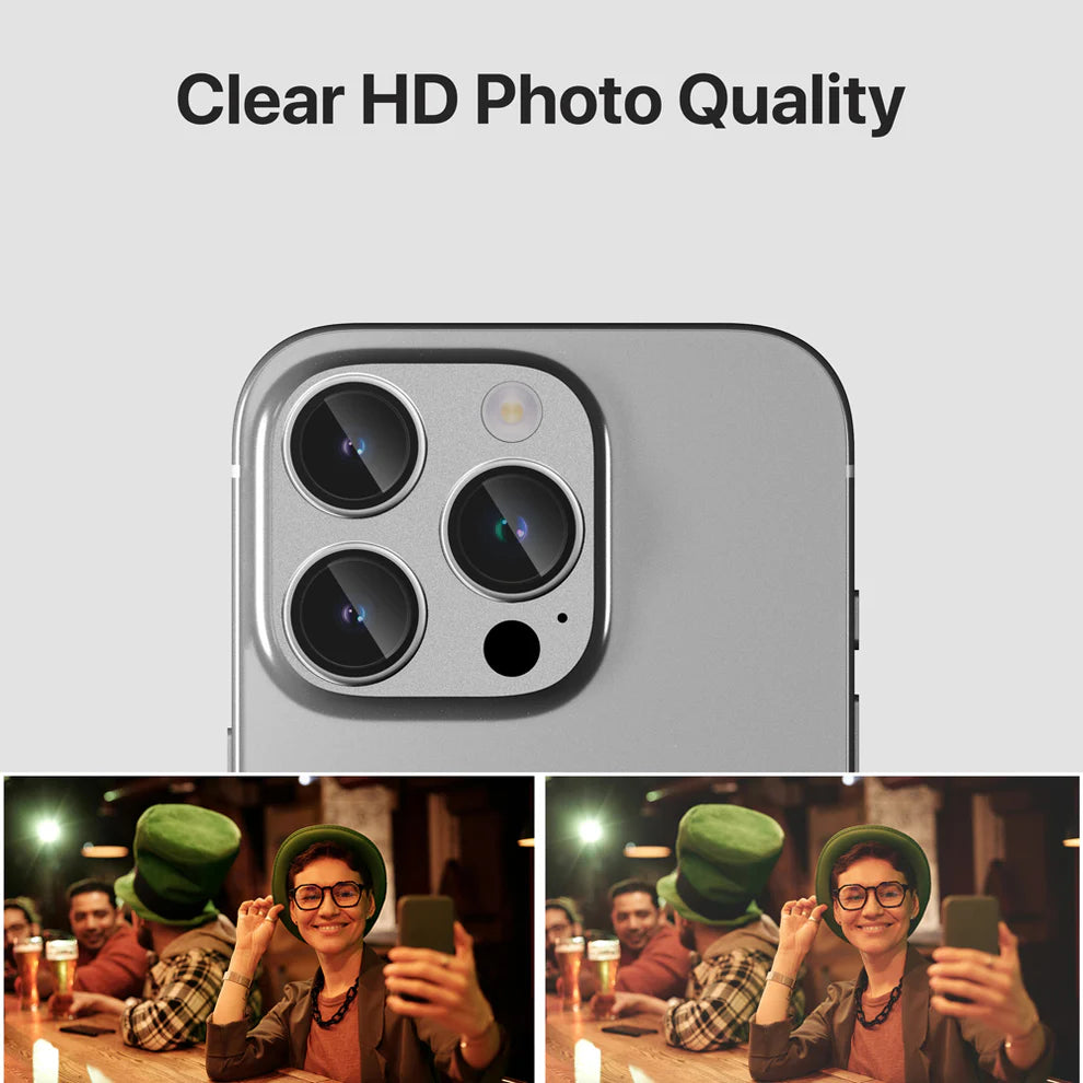 GRIPP Focal Camera Lens Protector 3N1 Compatible with Apple iPhone 16 Pro Max - Silver