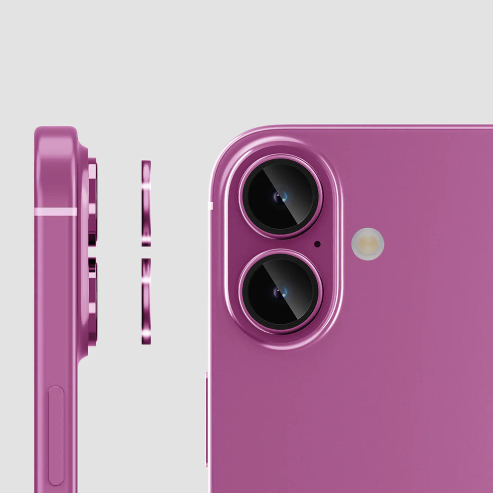 GRIPP Focal Camera Lens Protector 2N1 Compatible with Apple iPhone 16 - Pink