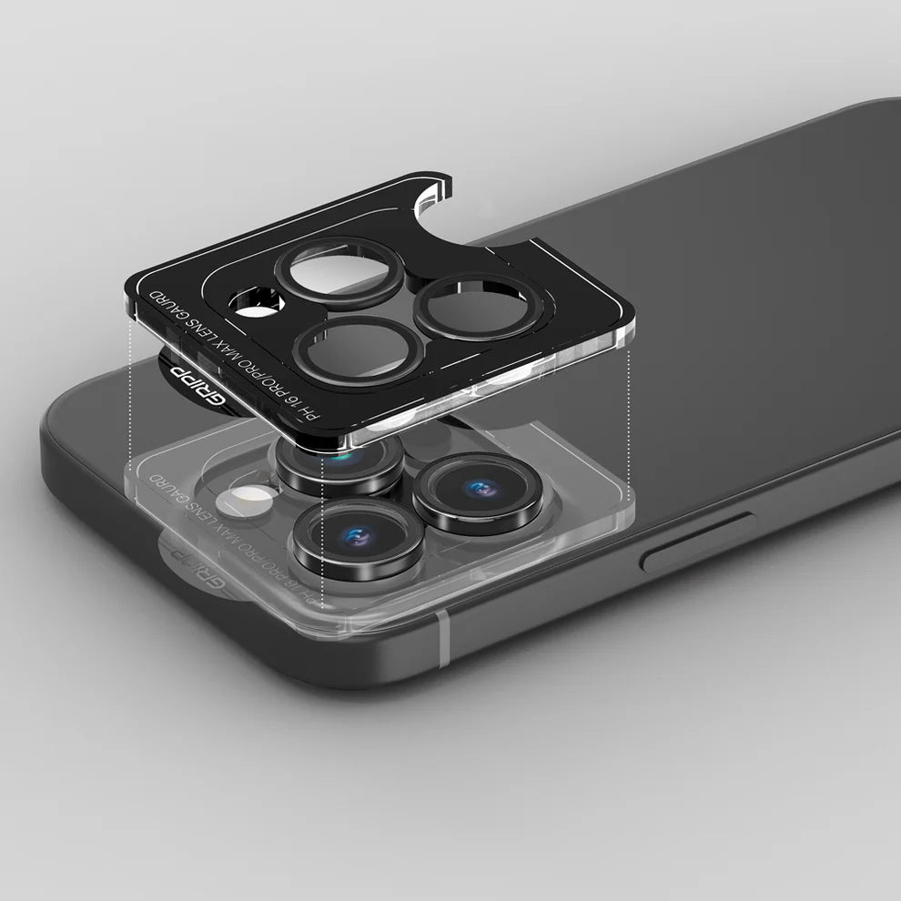 GRIPP Focal Camera Lens Protector 3N1 Compatible with Apple iPhone 16 Pro - Black