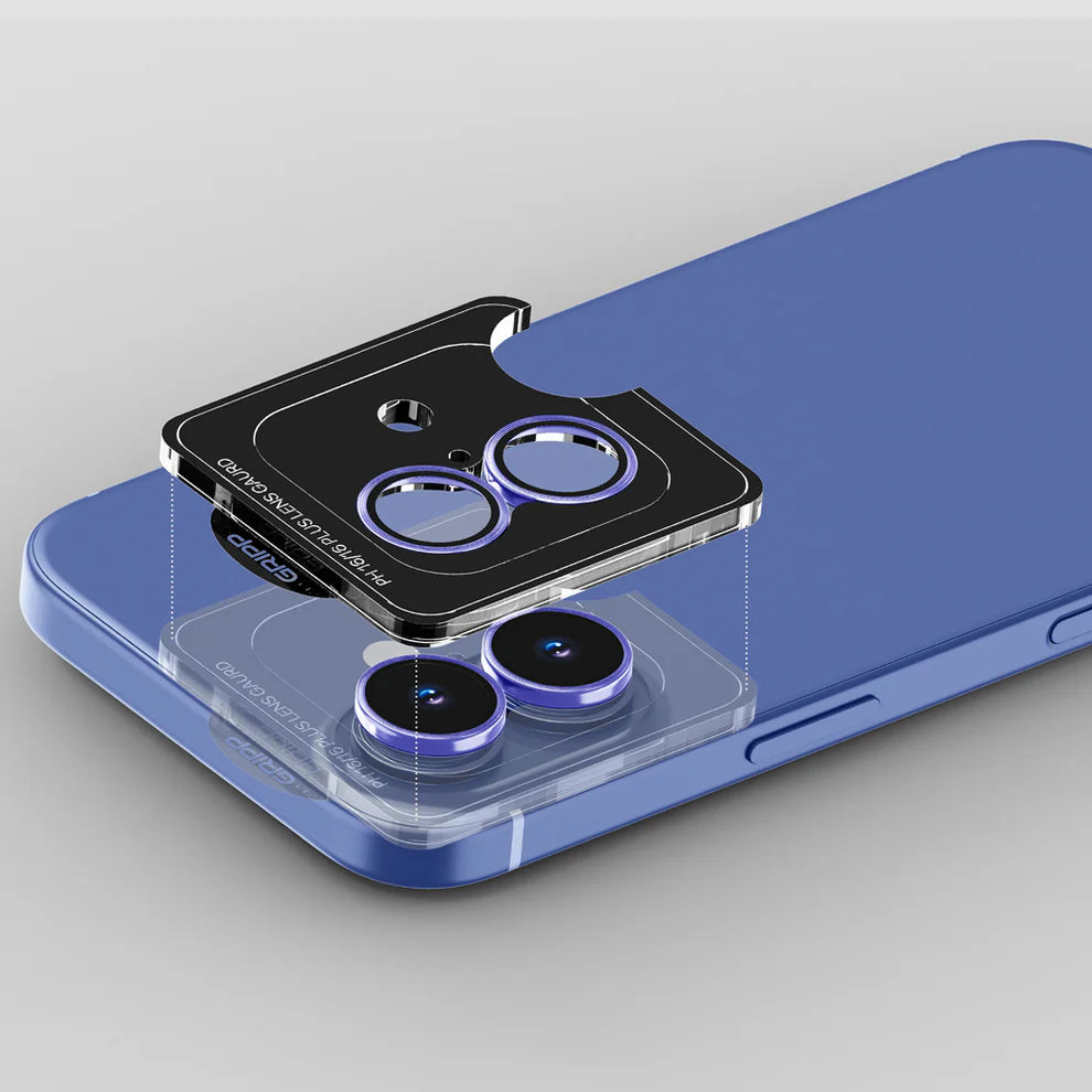 GRIPP Focal Camera Lens Protector 2N1 Compatible with Apple iPhone 16 Plus - Blue