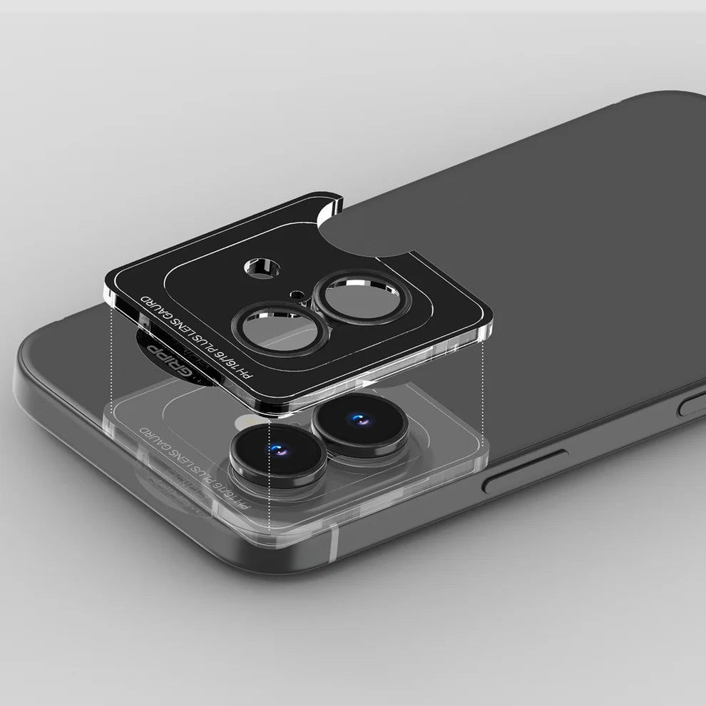 GRIPP Focal Camera Lens Protector 2N1 Compatible with Apple iPhone 16 Plus - Black