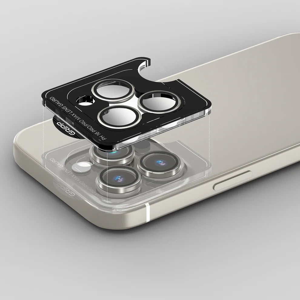 GRIPP Focal Camera Lens Protector 3N1 Compatible with Apple iPhone 16 Pro - Natural Titanium
