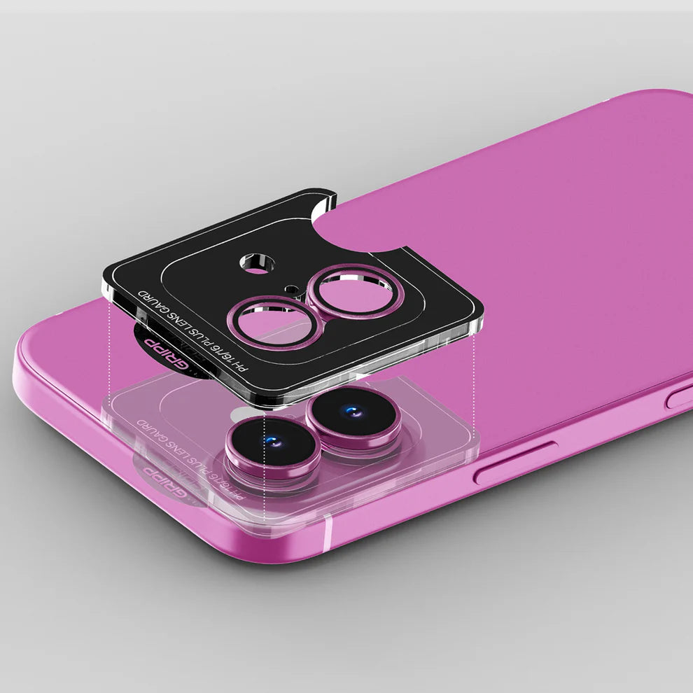 GRIPP Focal Camera Lens Protector 2N1 Compatible with Apple iPhone 16 - Pink