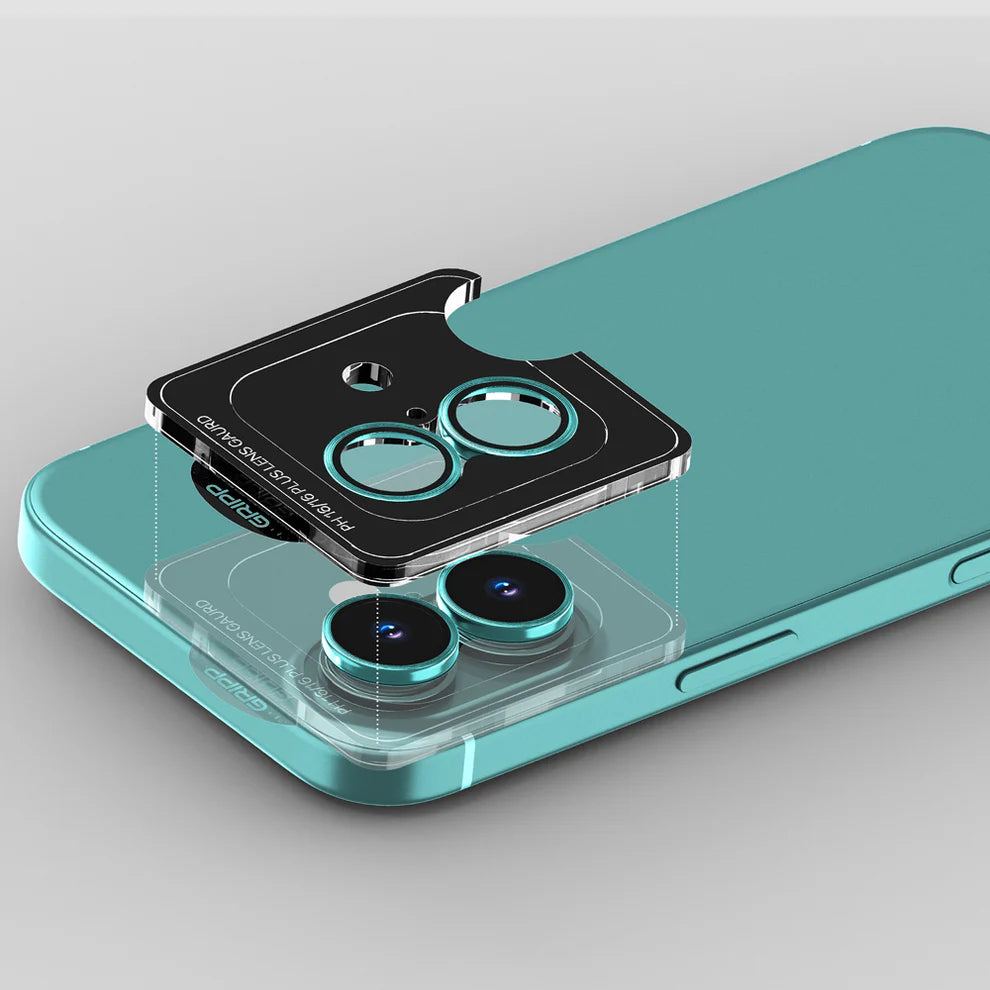 GRIPP Focal Camera Lens Protector 2N1 Compatible with Apple iPhone 16 - Green