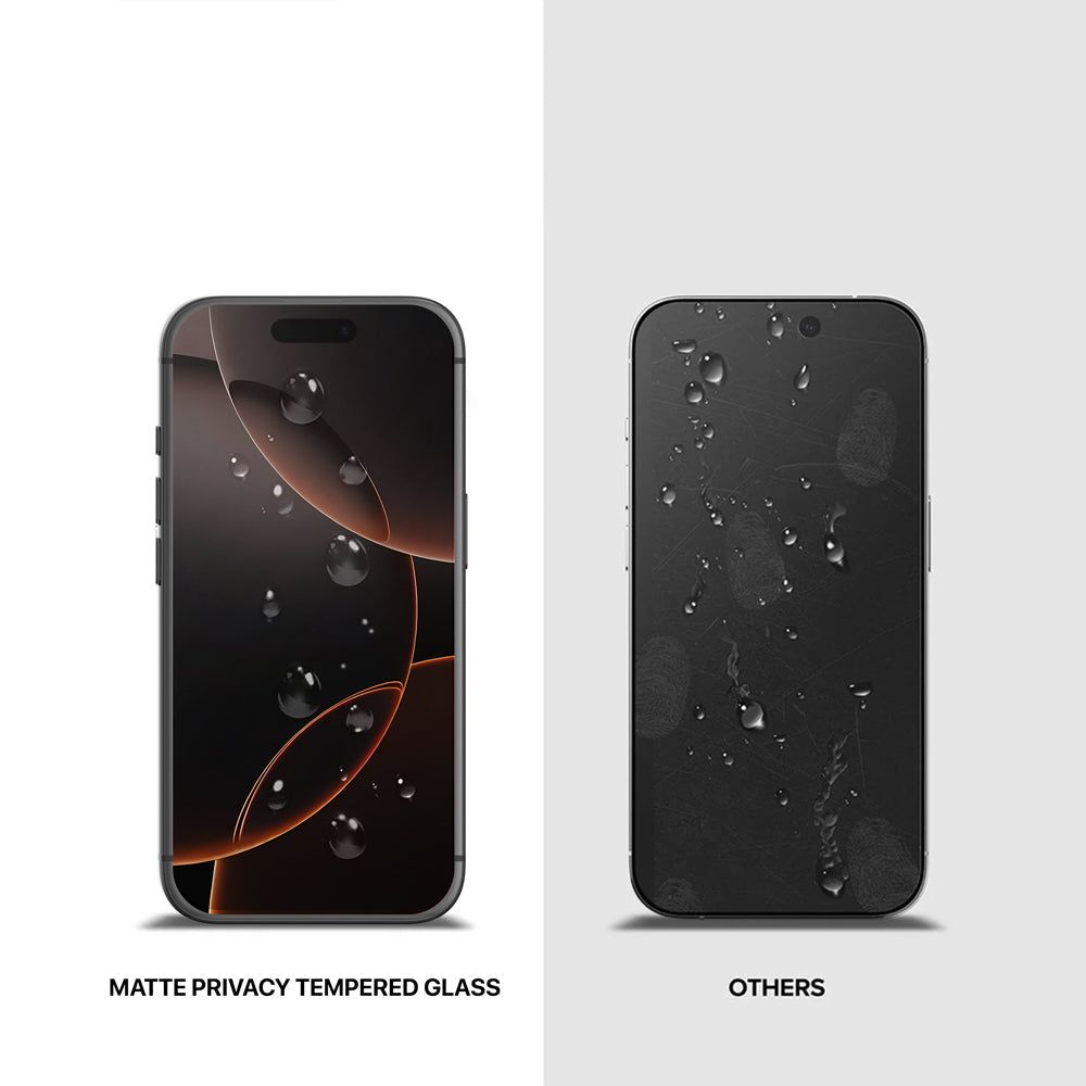 GRIPP Matte Privacy Tempered Glass for Apple iPhone 16 Pro Max