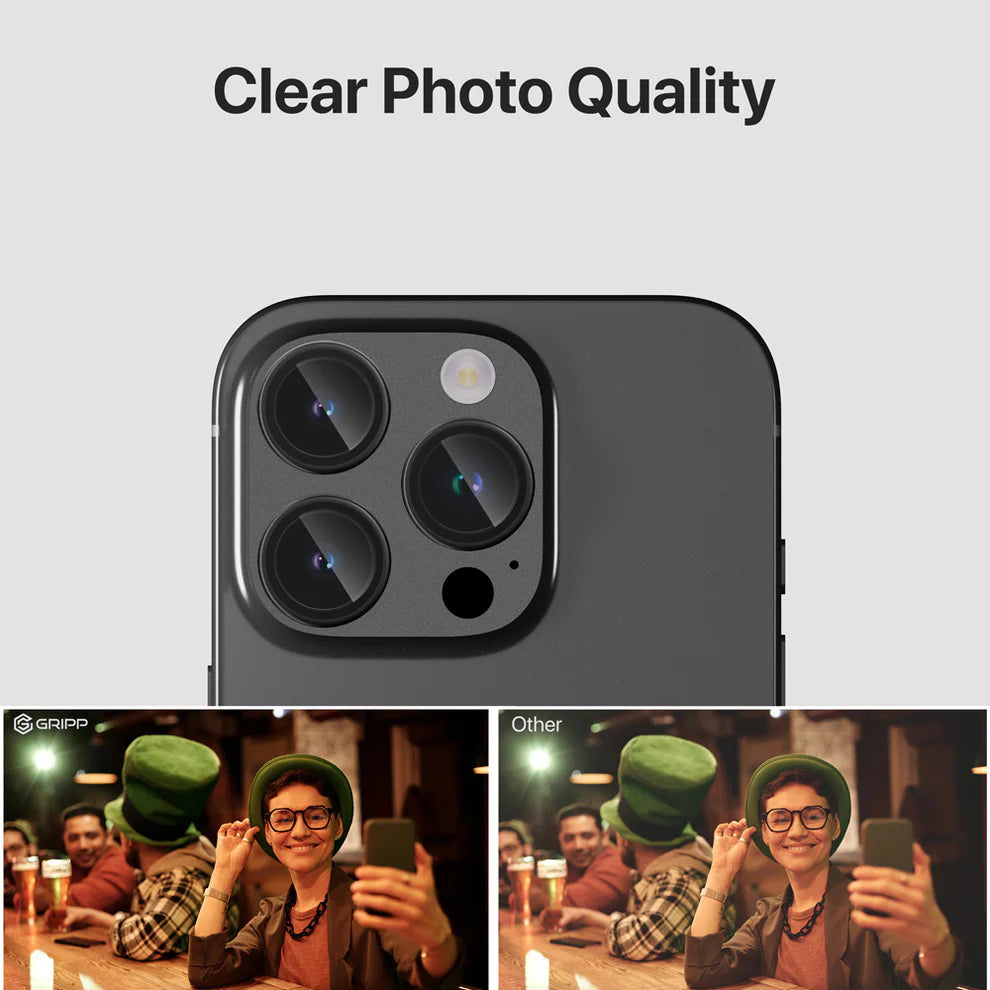 GRIPP Focal Camera Lens Protector 3N1 Compatible with Apple iPhone 16 Pro - Black