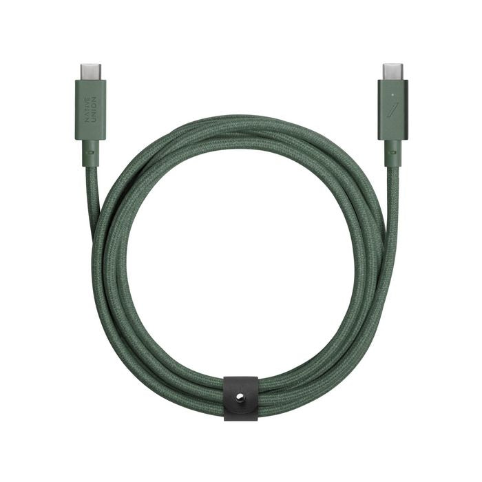 Native Union Belt Cable Type C to C Pro, Slate Green. 2.4M. 240W