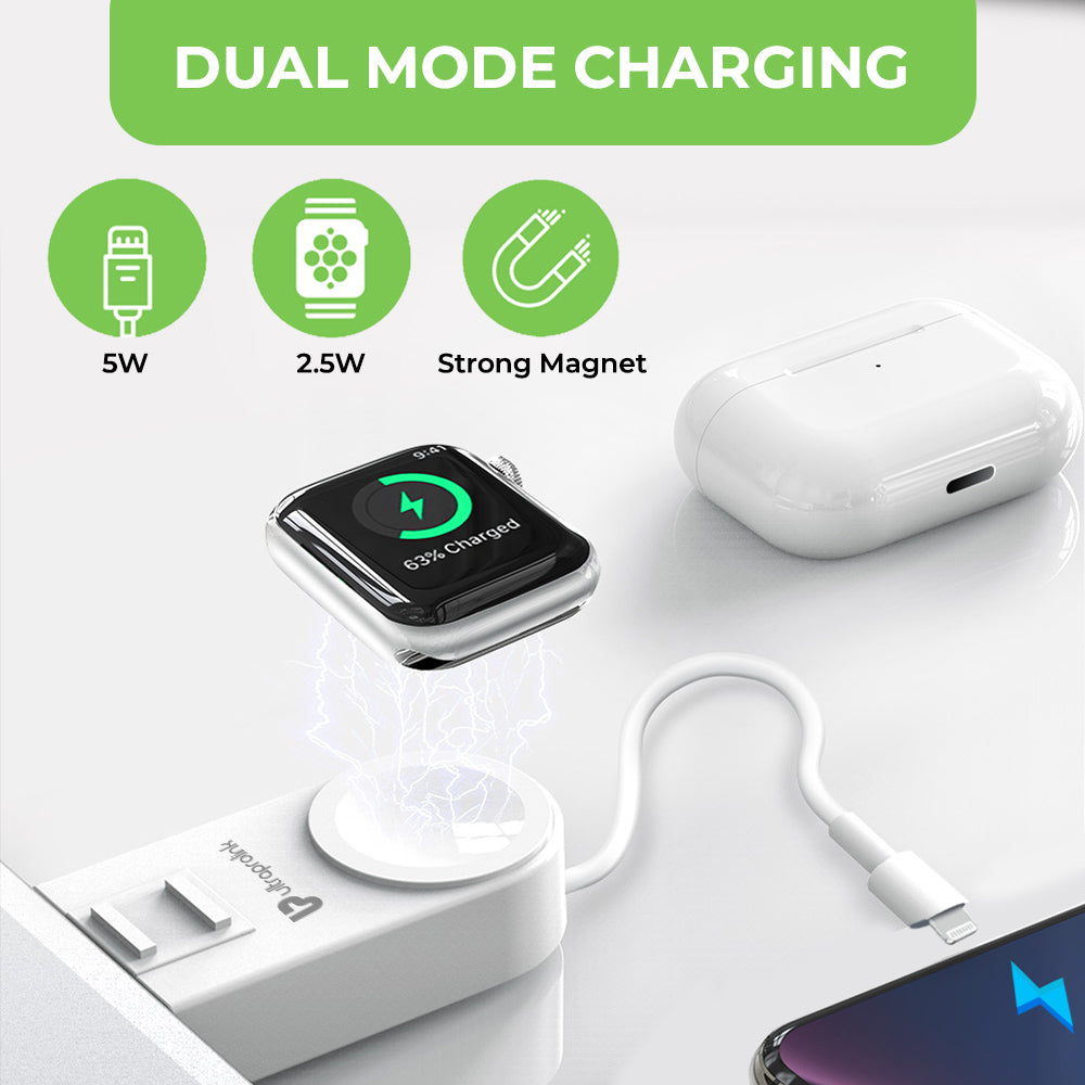 Vylis Plug-In 2 in1 Wireless charger for iWatch UM1006AW