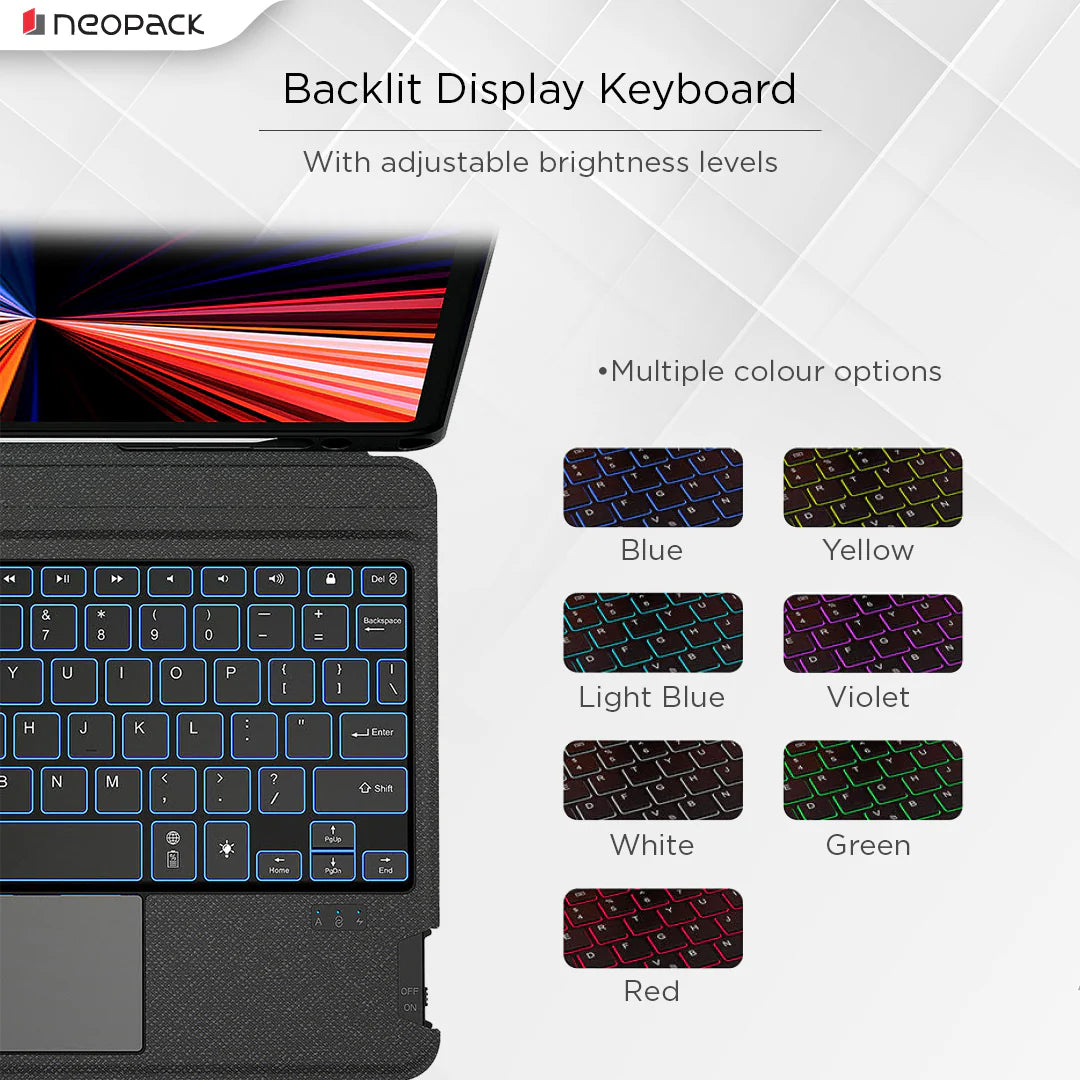 Magnetic Smart Cover With Detachable Keyboard For IPad Pro 13 - 2024 Model (Black)