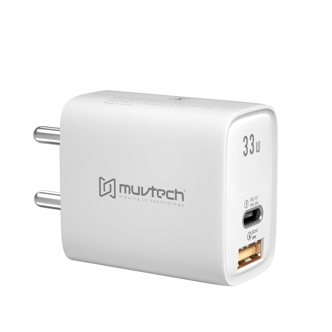Muvtech PD 33W Charger With C Cable