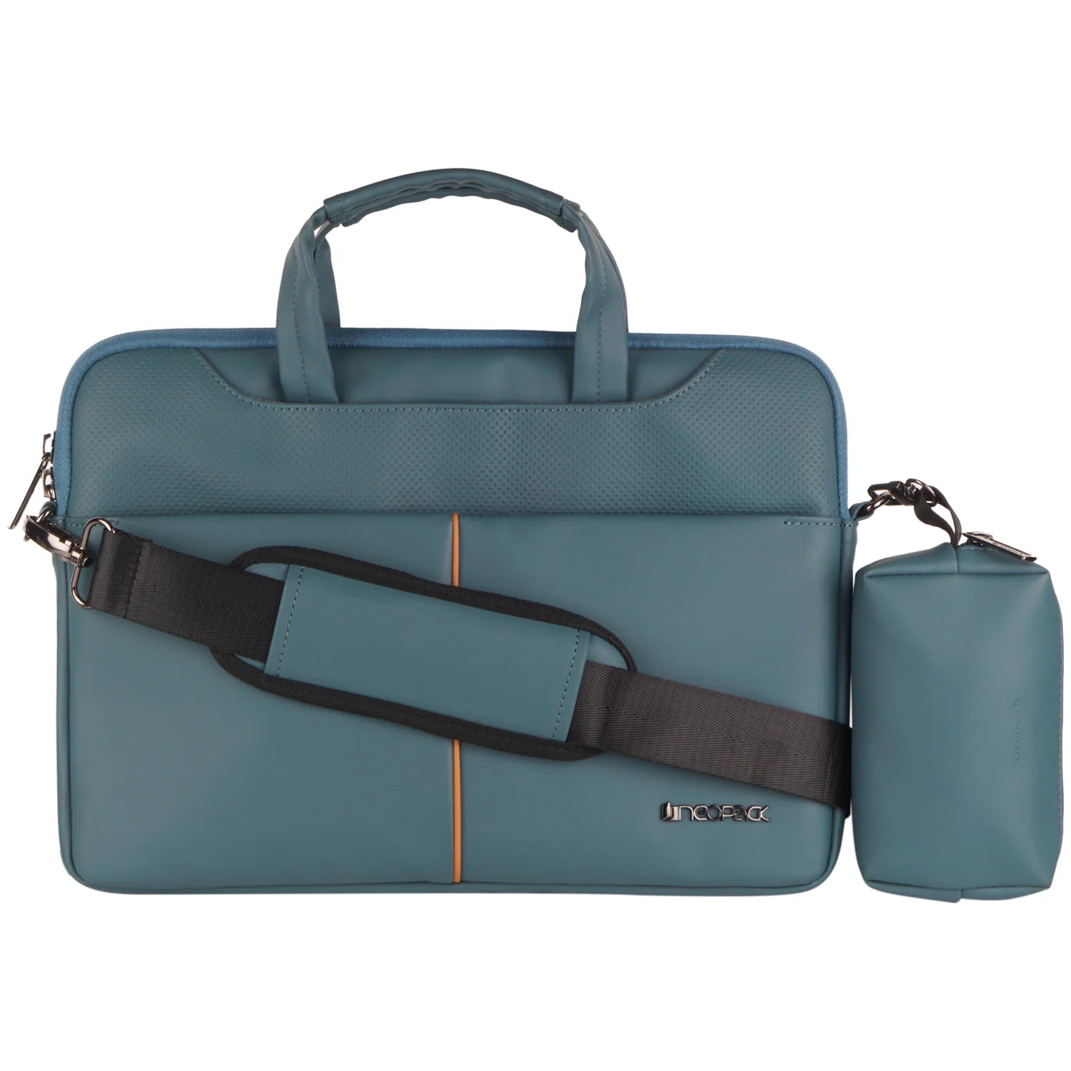 Neopack Leather Sleeve With Pouch For Upto 14.2" Macbooks (Sea Green)