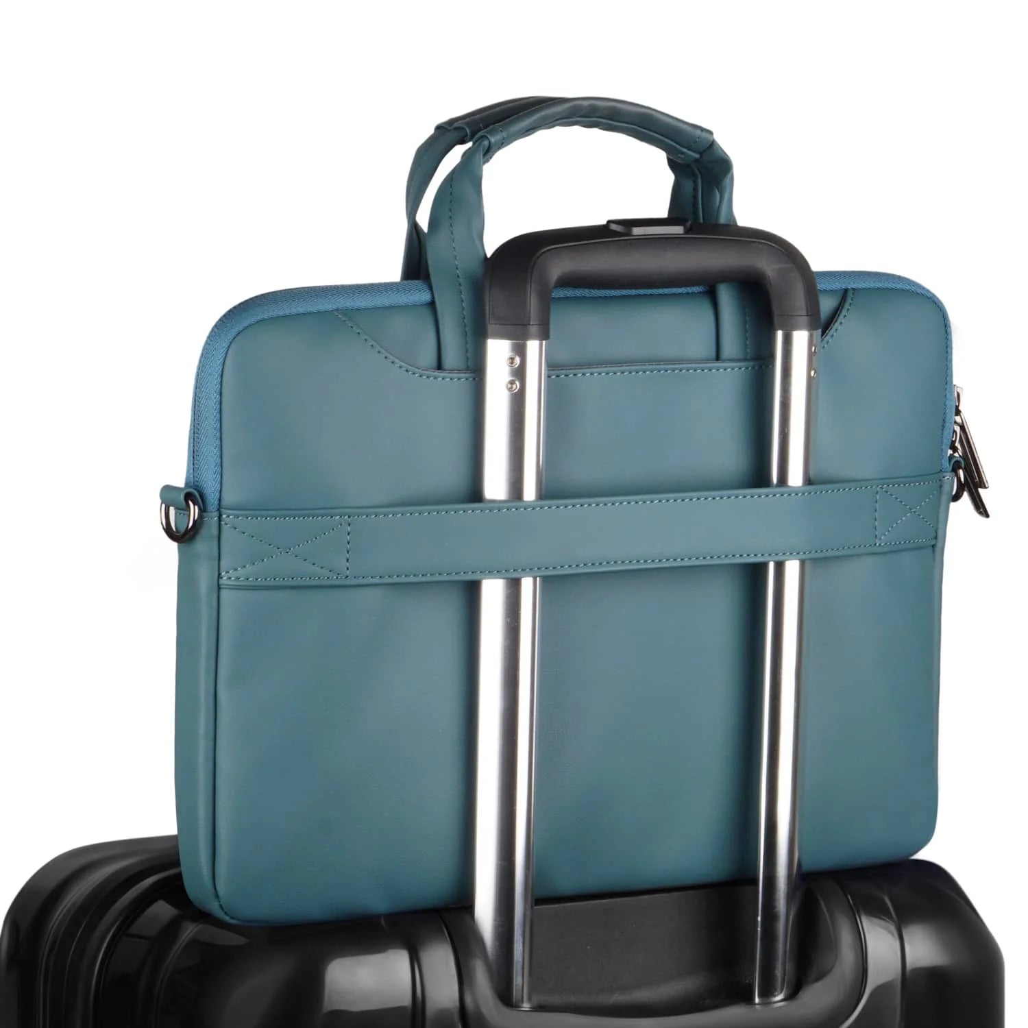 Neopack Leather Sleeve With Pouch For Upto 14.2" Macbooks (Sea Green)
